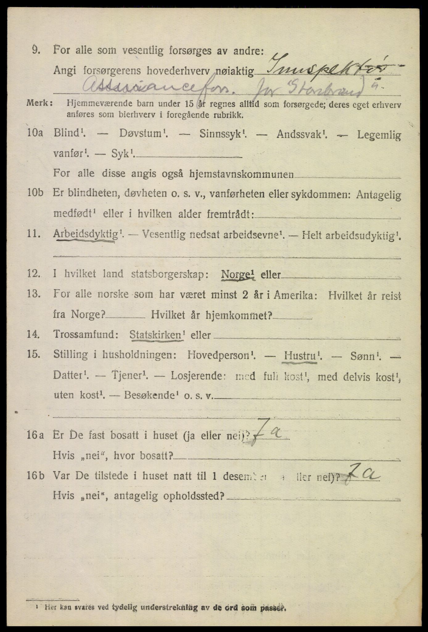 SAH, 1920 census for Vardal, 1920, p. 13130