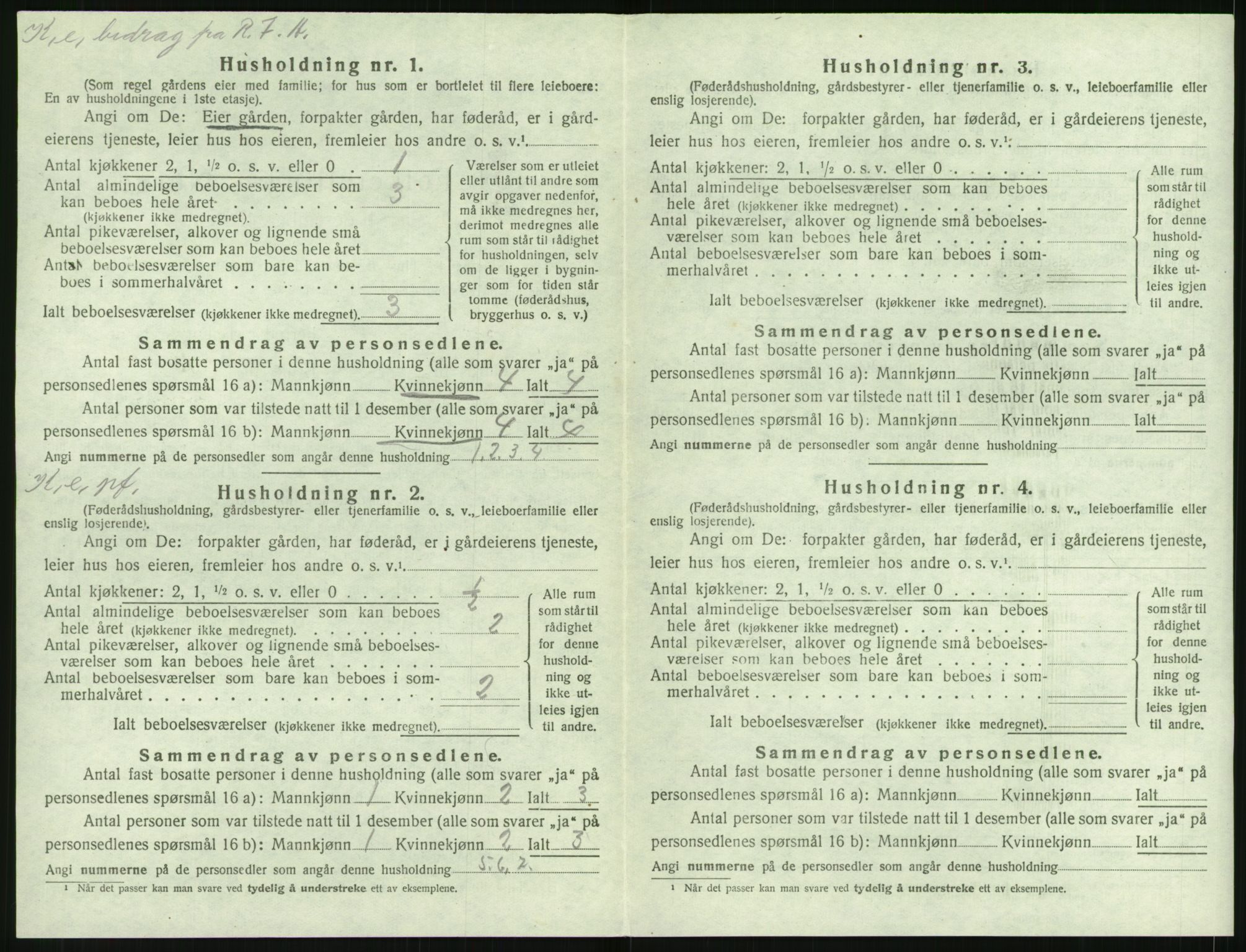 SAK, 1920 census for Øyestad, 1920, p. 1563