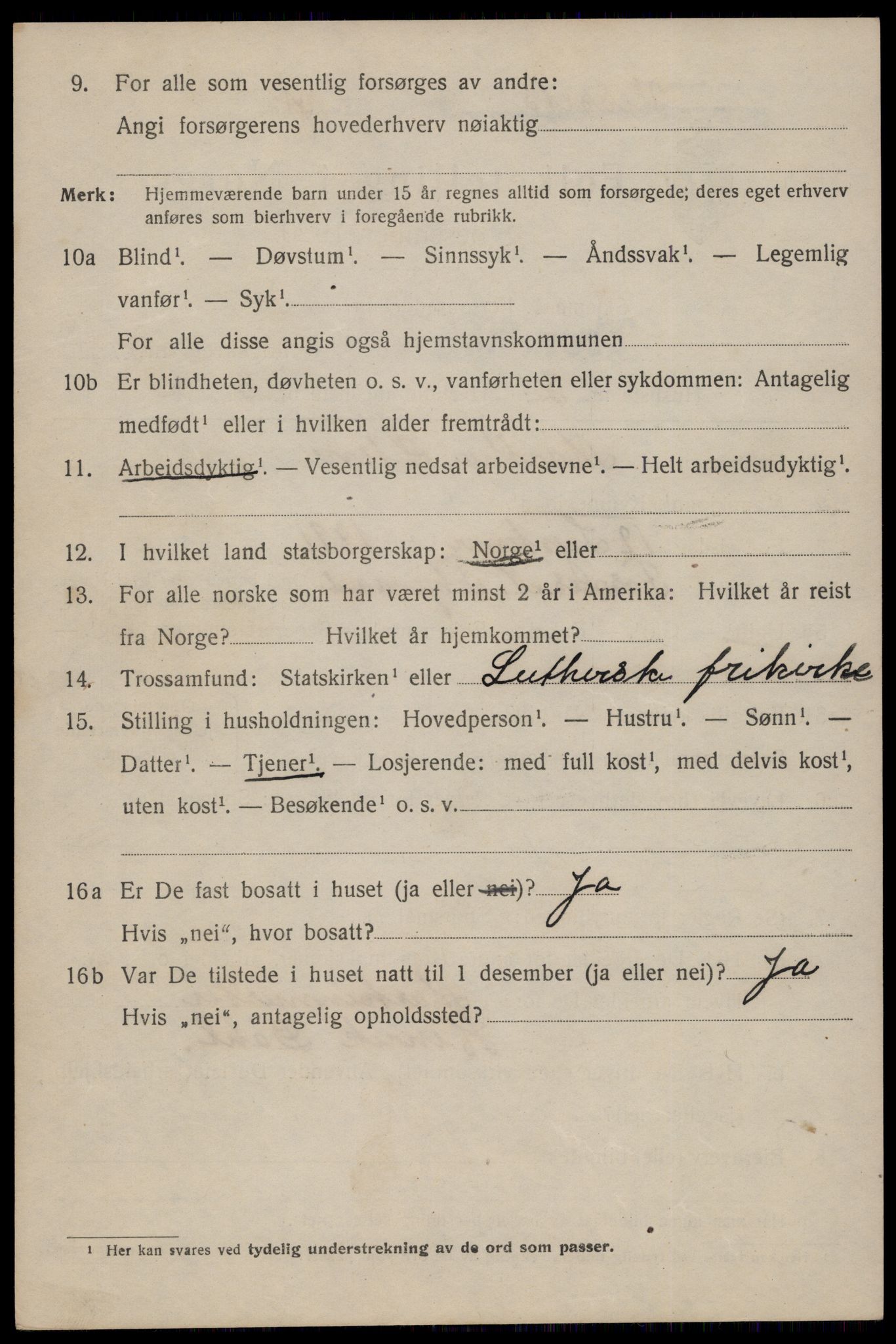 SAT, 1920 census for Trondheim, 1920, p. 132673