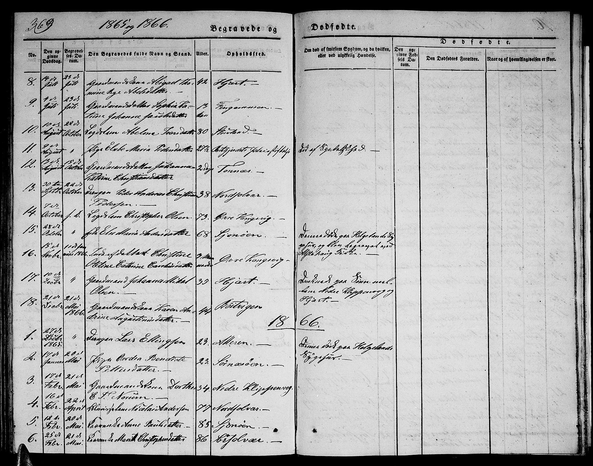 Ministerialprotokoller, klokkerbøker og fødselsregistre - Nordland, AV/SAT-A-1459/839/L0572: Parish register (copy) no. 839C02, 1841-1873, p. 369