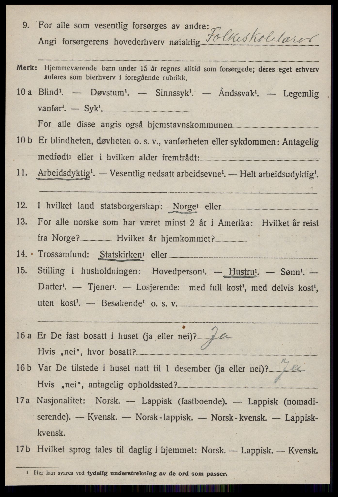 SAT, 1920 census for Hølonda, 1920, p. 616