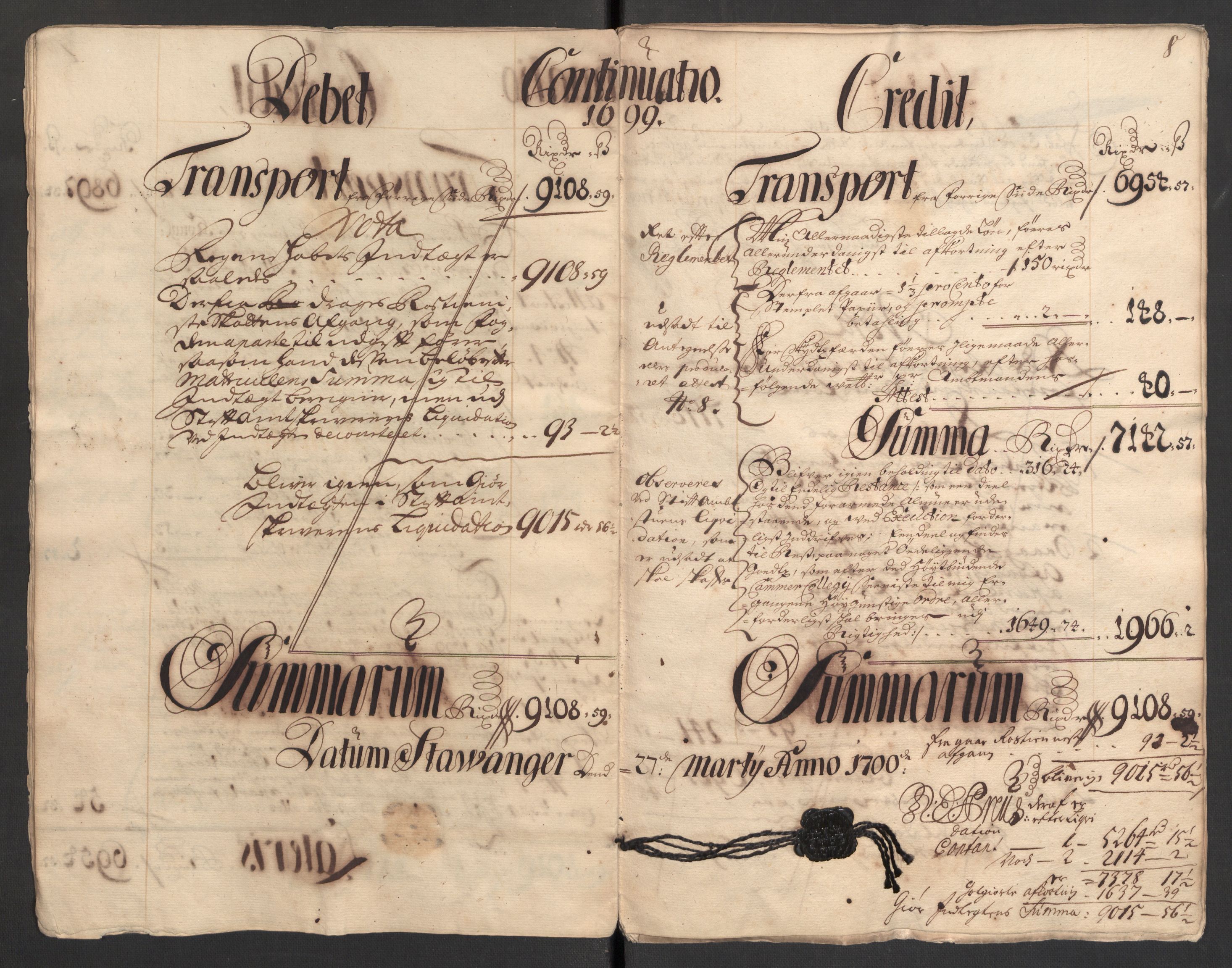 Rentekammeret inntil 1814, Reviderte regnskaper, Fogderegnskap, AV/RA-EA-4092/R46/L2730: Fogderegnskap Jæren og Dalane, 1699, p. 11