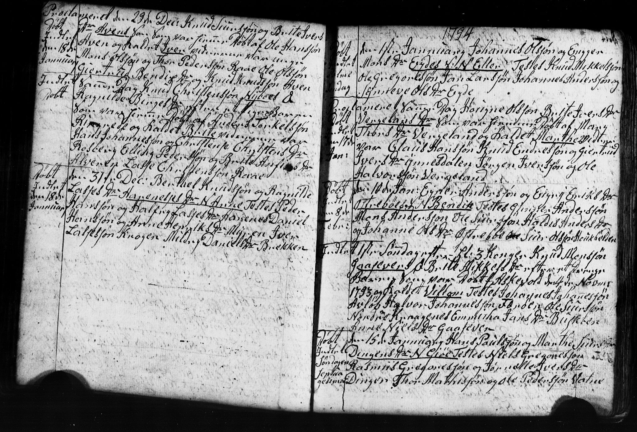 Gulen sokneprestembete, AV/SAB-A-80201/H/Hab: Parish register (copy) no. A 2, 1791-1814