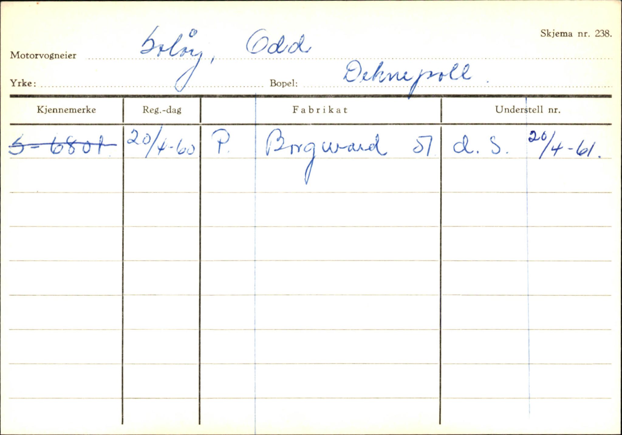 Statens vegvesen, Sogn og Fjordane vegkontor, AV/SAB-A-5301/4/F/L0145: Registerkort Vågsøy S-Å. Årdal I-P, 1945-1975, p. 216