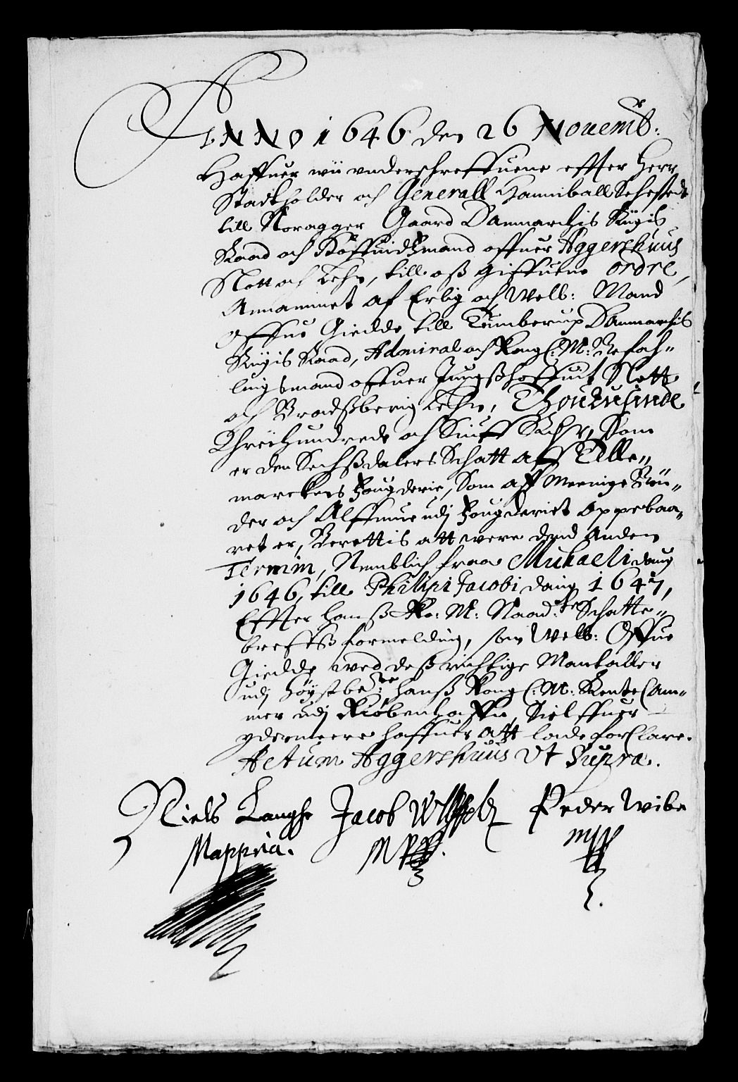 Rentekammeret inntil 1814, Reviderte regnskaper, Lensregnskaper, AV/RA-EA-5023/R/Rb/Rbp/L0033: Bratsberg len, 1646-1648