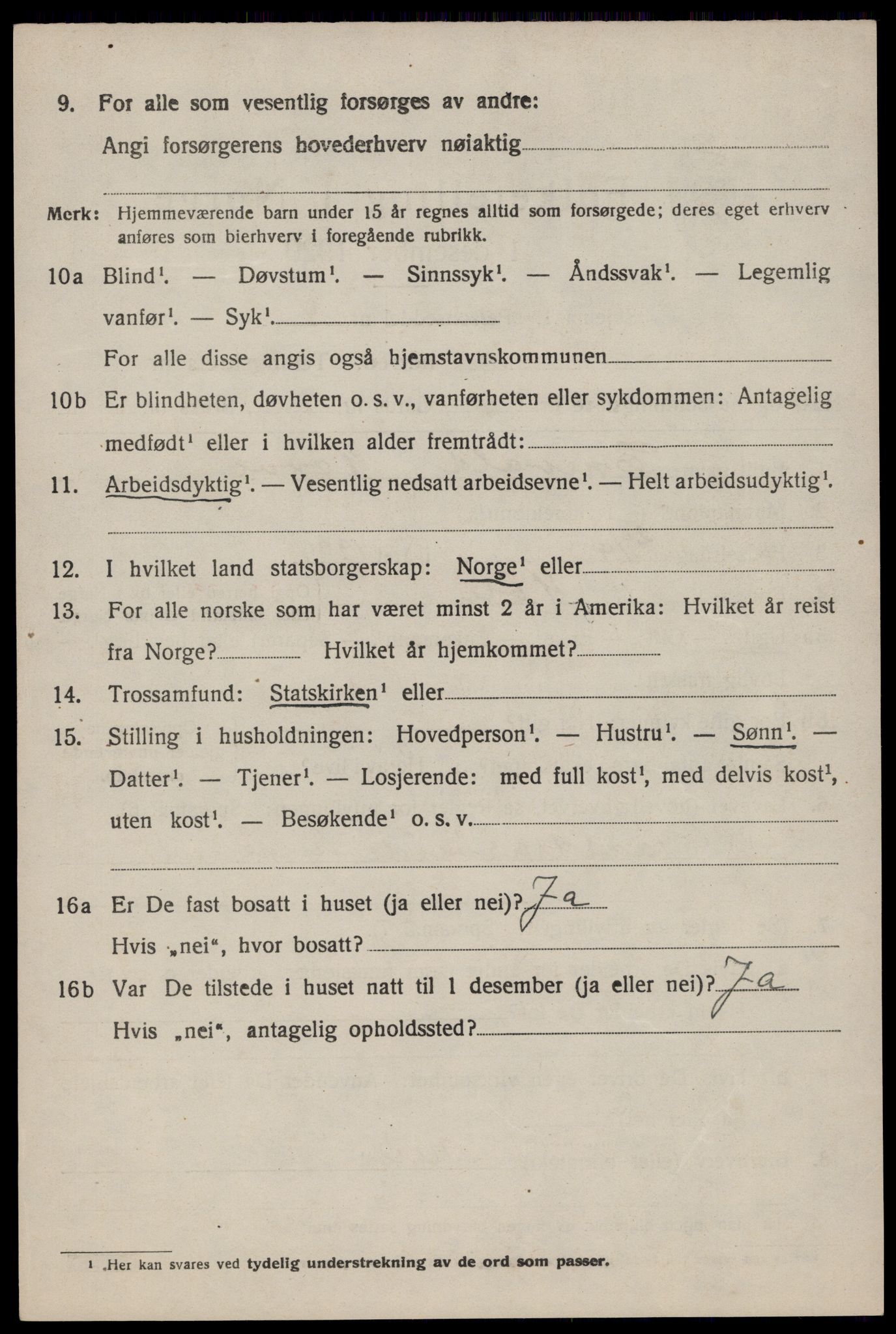 SAST, 1920 census for Høle, 1920, p. 1996
