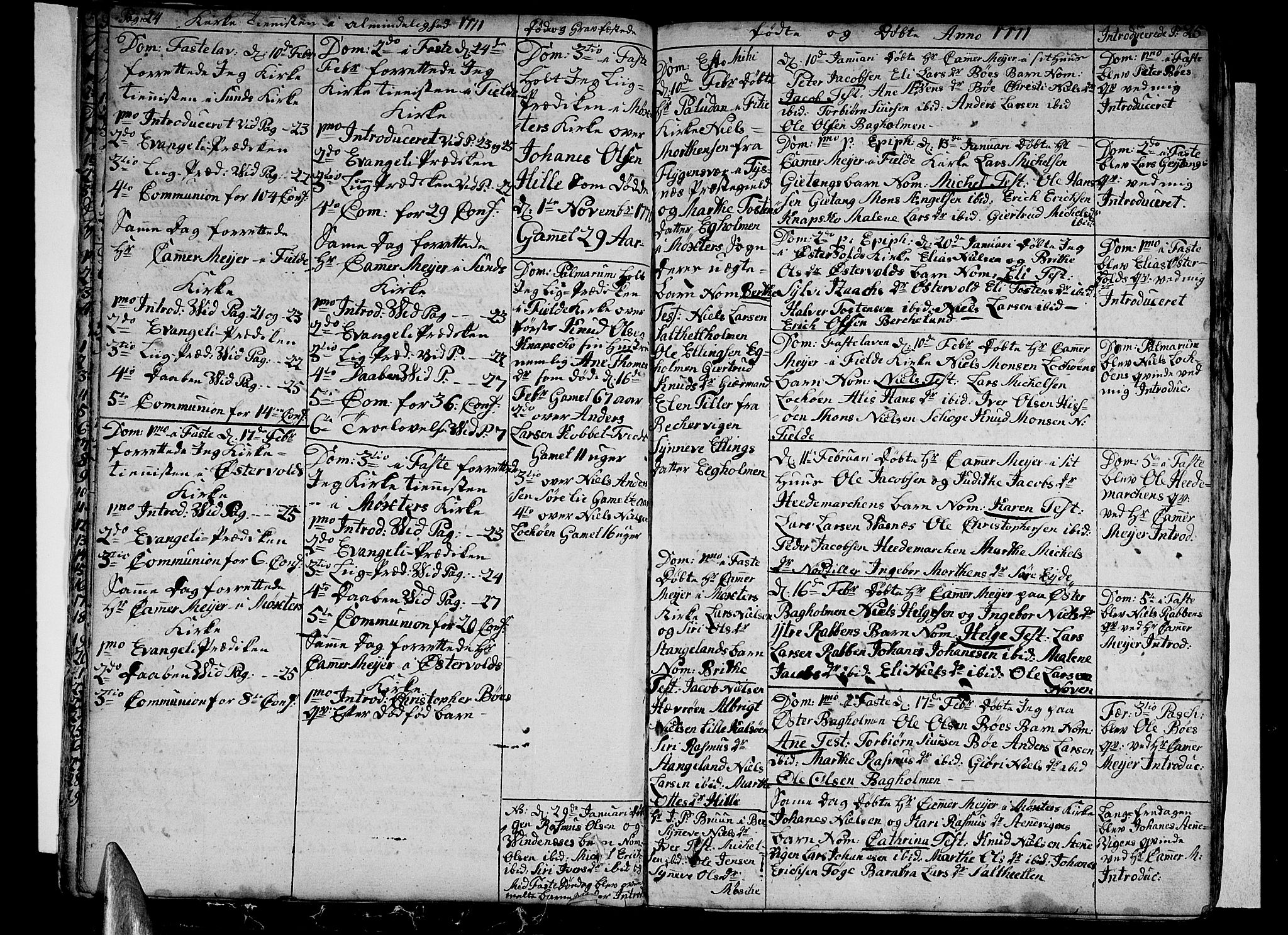 Sund sokneprestembete, AV/SAB-A-99930: Parish register (official) no. A 5, 1770-1795, p. 24-25