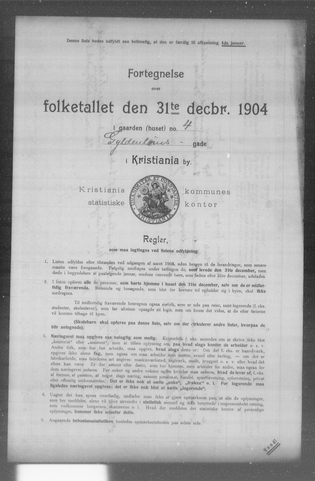 OBA, Municipal Census 1904 for Kristiania, 1904, p. 6552