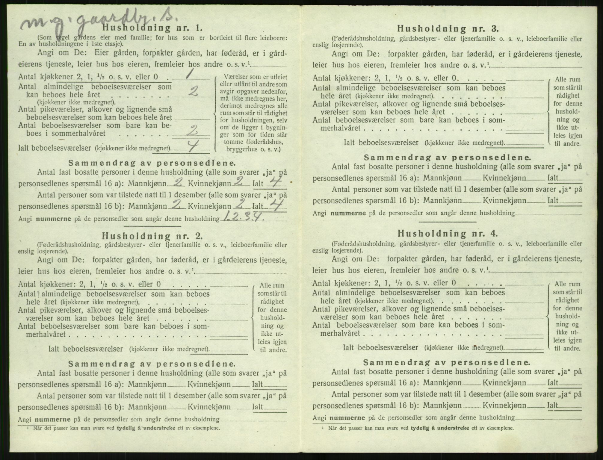 SAT, 1920 census for Ørskog, 1920, p. 199