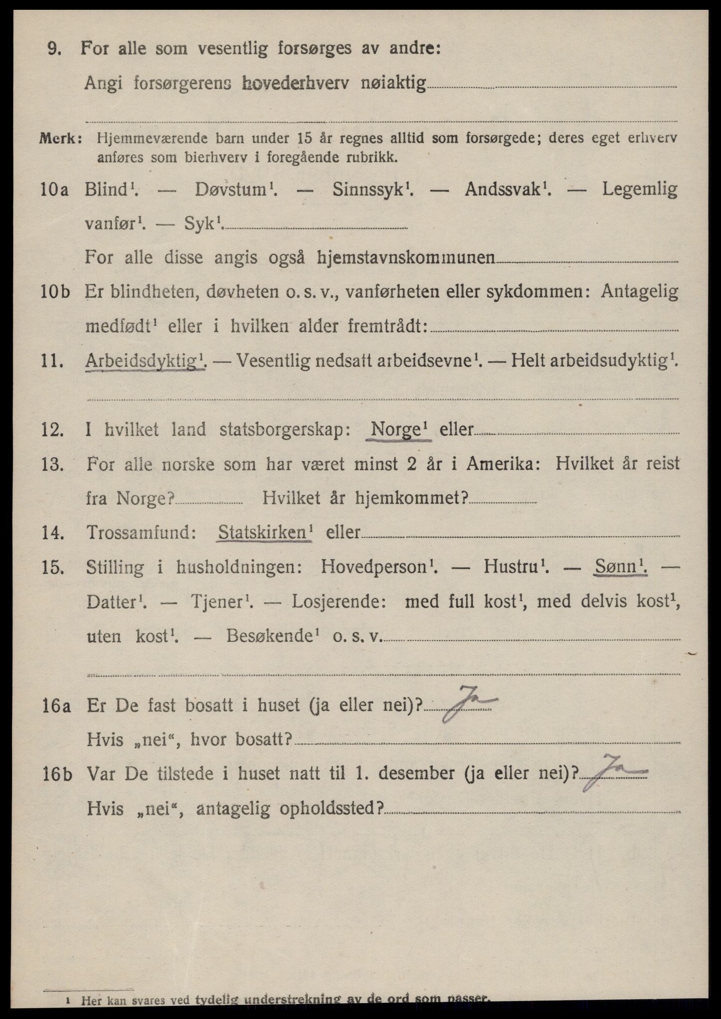 SAT, 1920 census for Stordal, 1920, p. 843