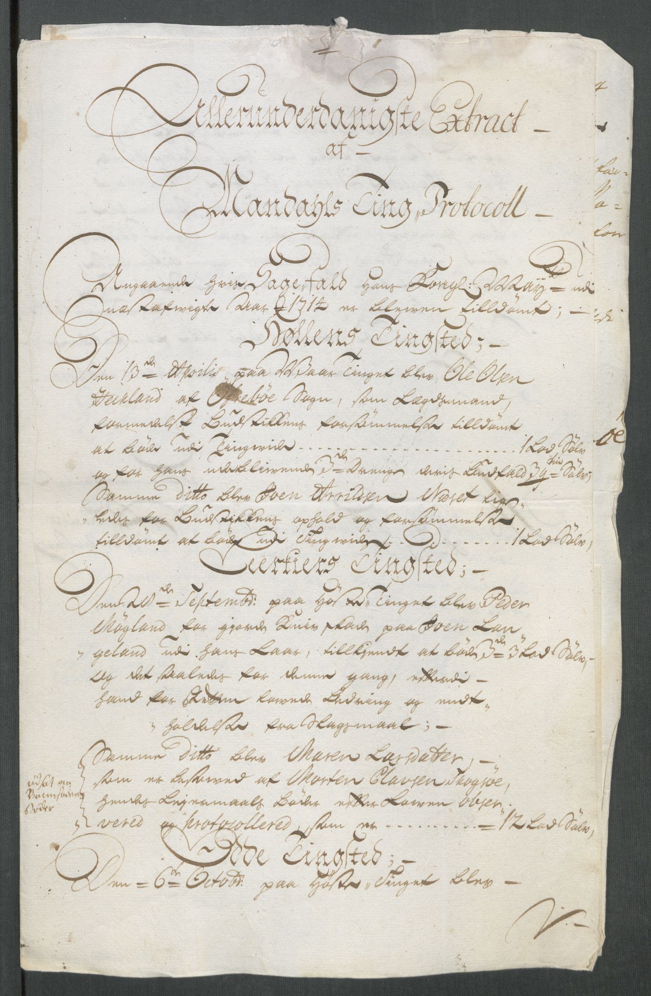 Rentekammeret inntil 1814, Reviderte regnskaper, Fogderegnskap, AV/RA-EA-4092/R43/L2558: Fogderegnskap Lista og Mandal, 1714, p. 116