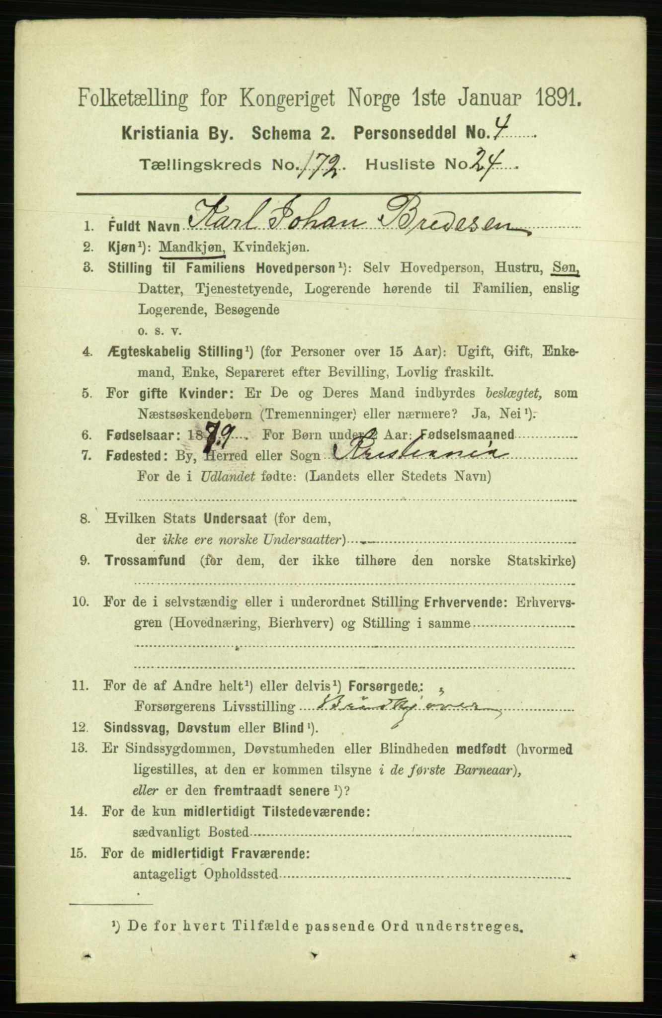 RA, 1891 census for 0301 Kristiania, 1891, p. 102639