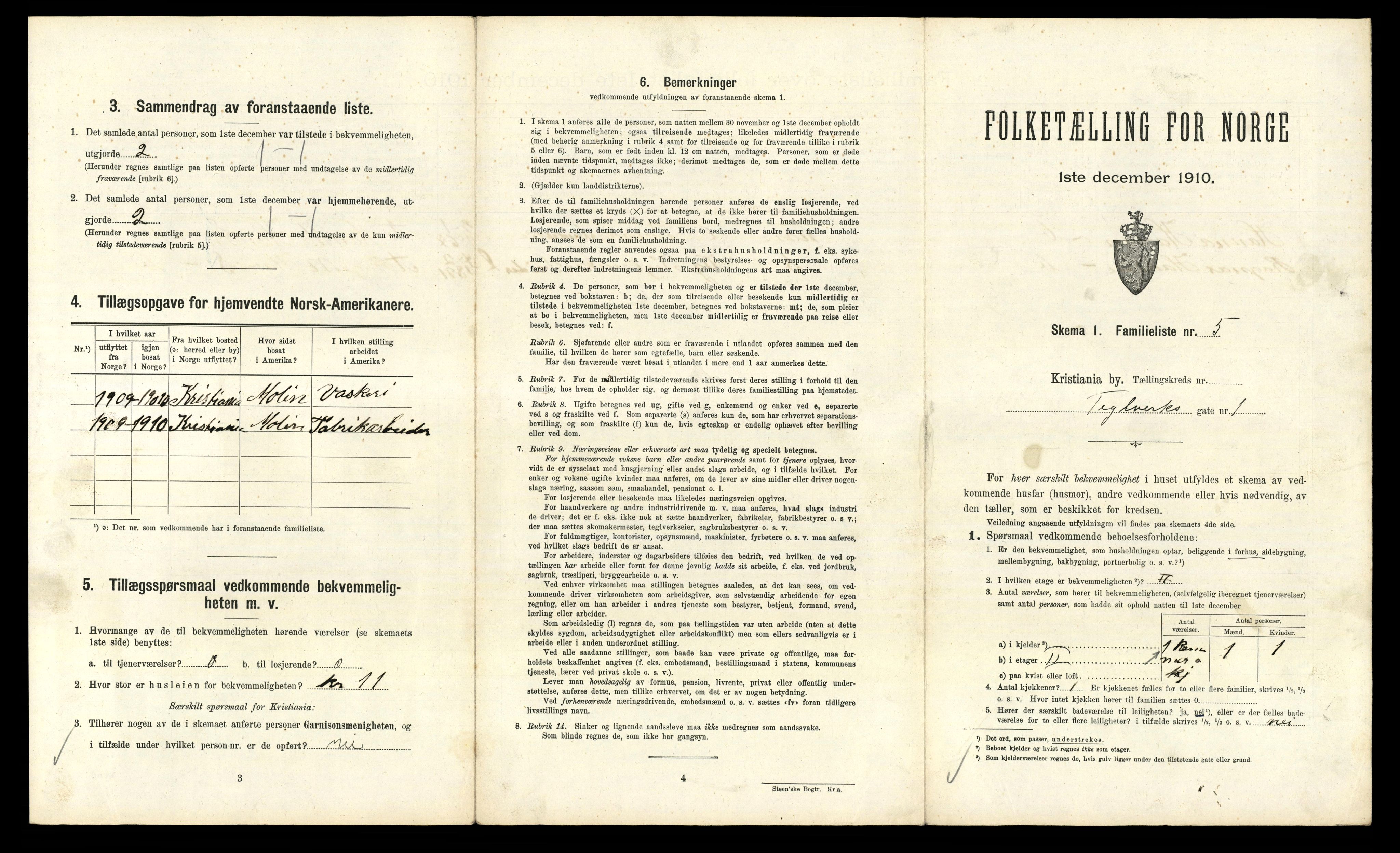 RA, 1910 census for Kristiania, 1910, p. 103209