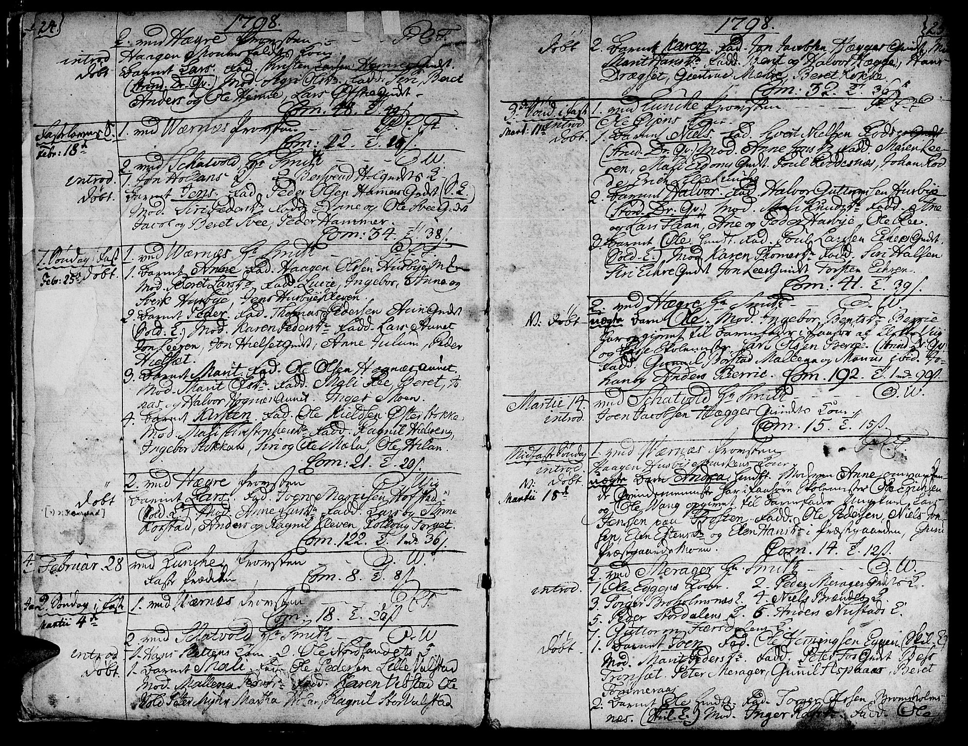 Ministerialprotokoller, klokkerbøker og fødselsregistre - Nord-Trøndelag, SAT/A-1458/709/L0060: Parish register (official) no. 709A07, 1797-1815, p. 24-25