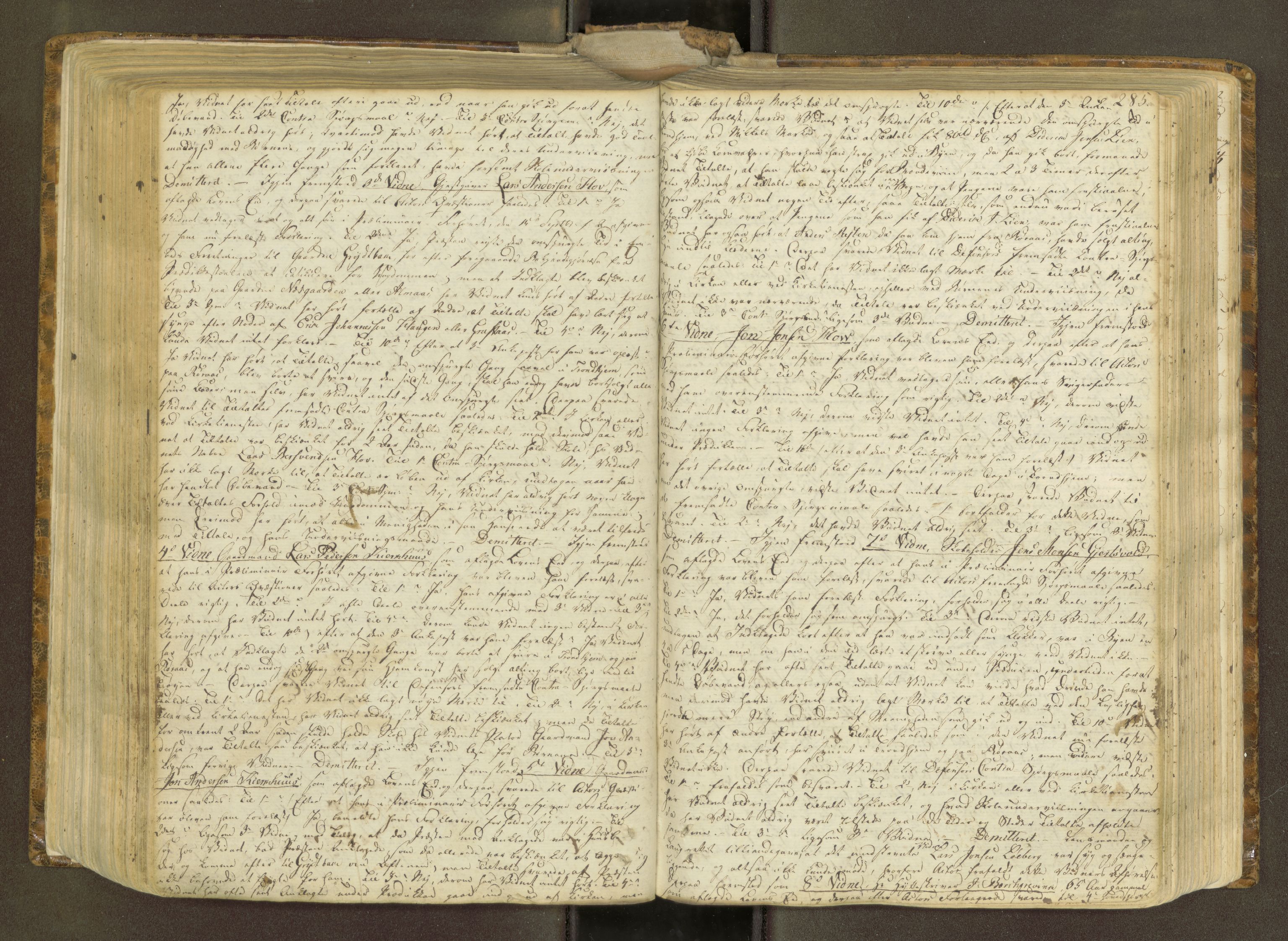 Gauldal sorenskriveri, AV/SAT-A-0014/1/1/1A/L0012: Tingbok 11, 1810-1816, p. 284b-285a