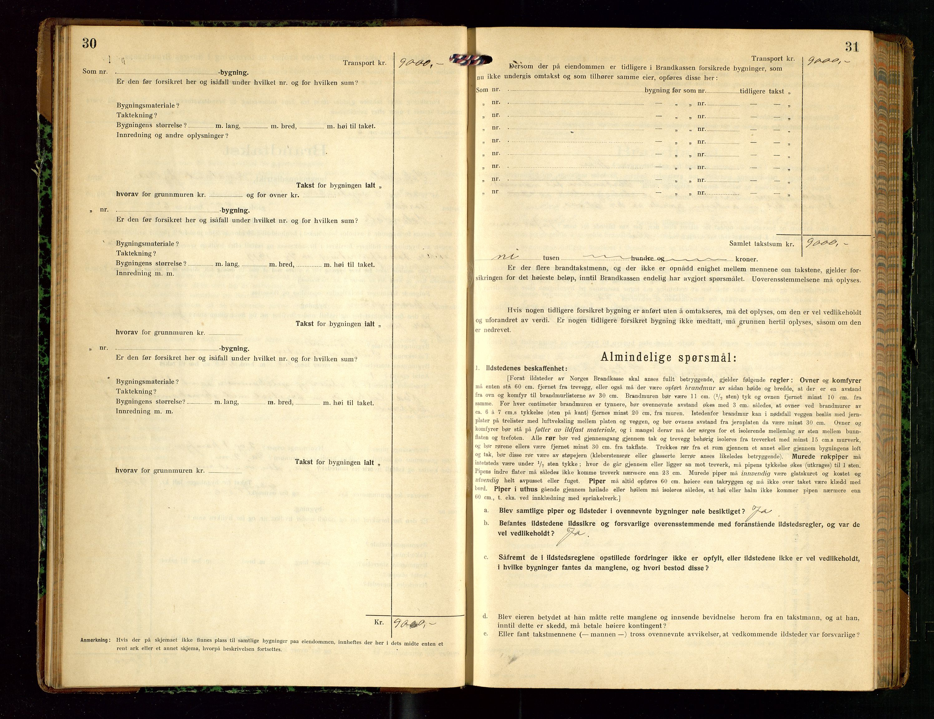 Sokndal lensmannskontor, AV/SAST-A-100417/Gob/L0005: "Brandtakst-Protokol", 1920-1924, p. 30-31