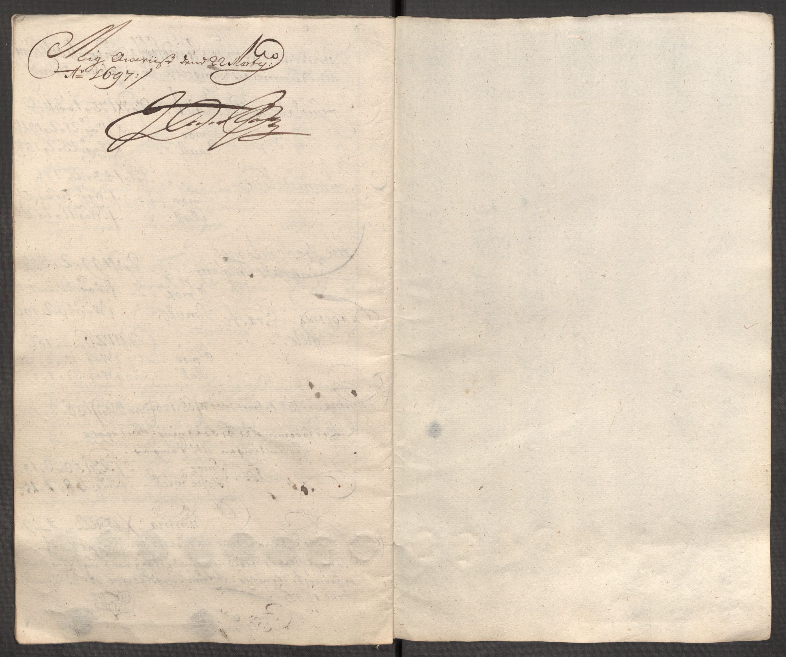 Rentekammeret inntil 1814, Reviderte regnskaper, Fogderegnskap, AV/RA-EA-4092/R64/L4425: Fogderegnskap Namdal, 1696-1698, p. 60