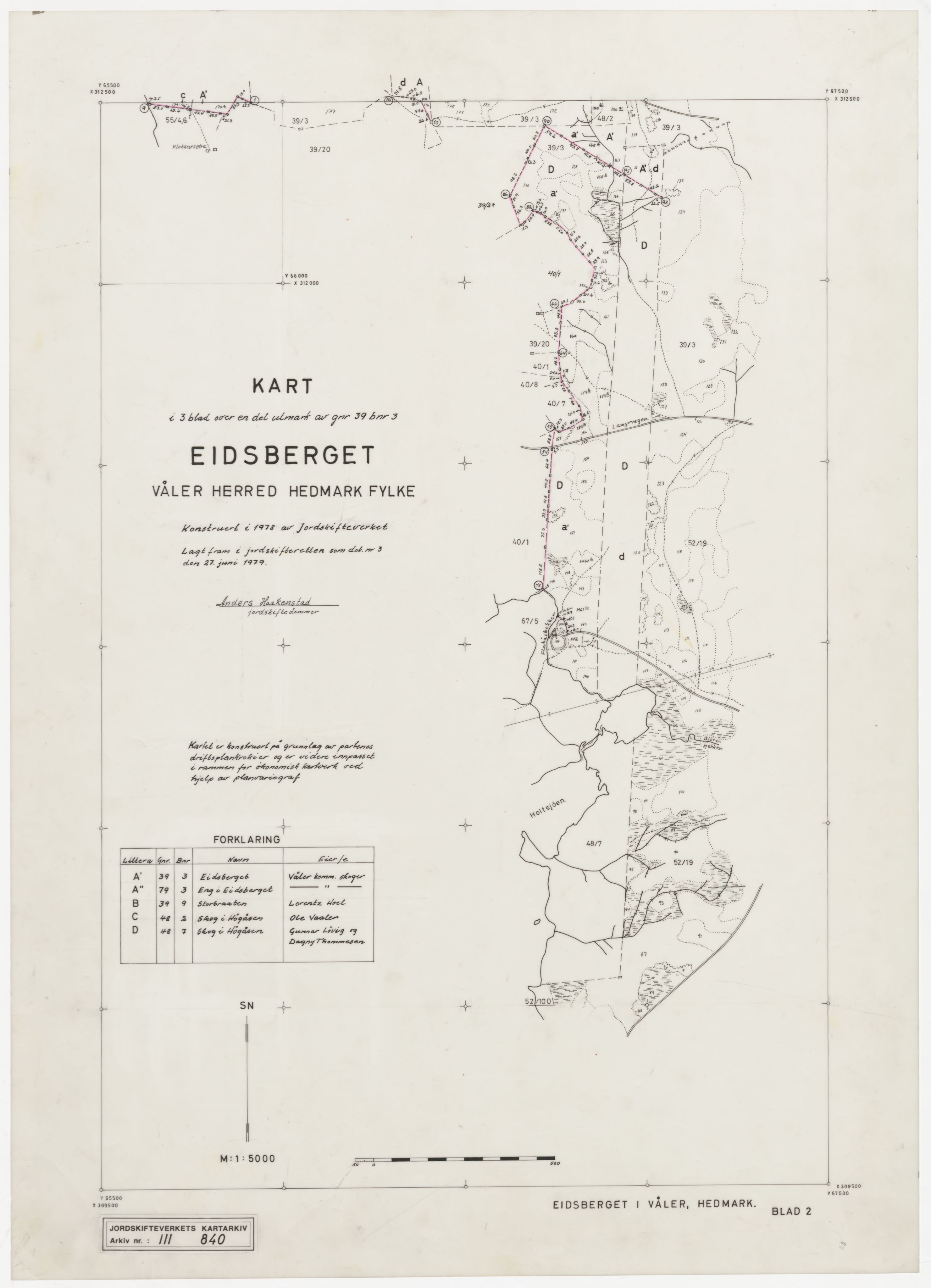 Jordskifteverkets kartarkiv, AV/RA-S-3929/T, 1859-1988, p. 1308
