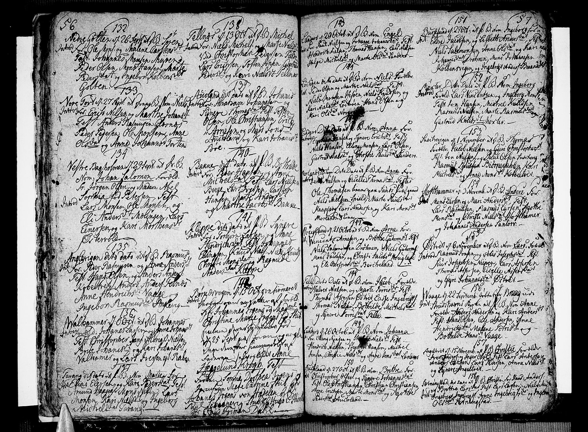 Sund sokneprestembete, AV/SAB-A-99930: Parish register (official) no. A 6, 1787-1798, p. 56-57