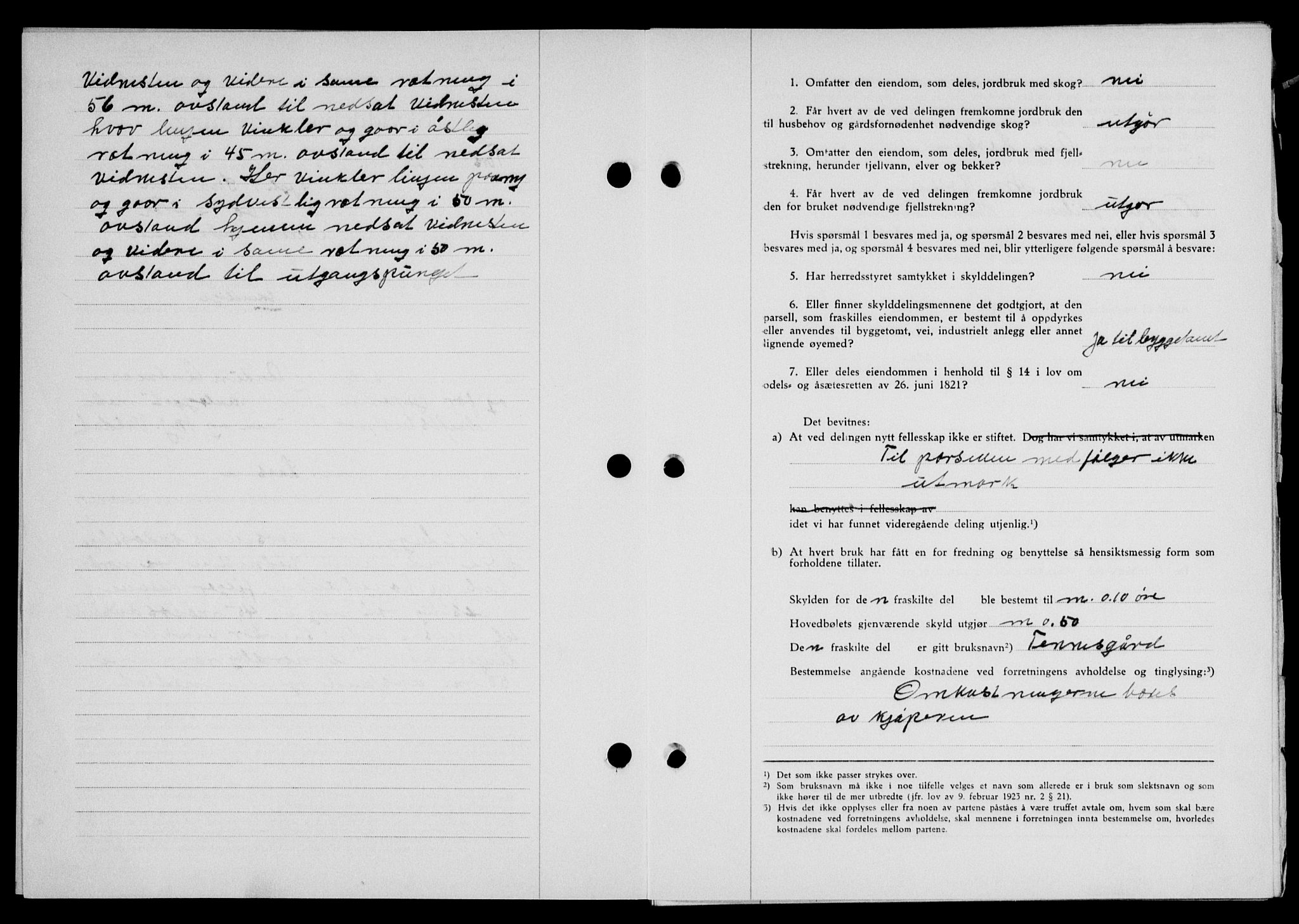 Lofoten sorenskriveri, SAT/A-0017/1/2/2C/L0013a: Mortgage book no. 13a, 1944-1946, Diary no: : 1017/1945