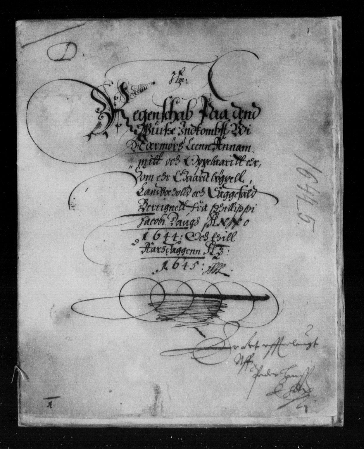 Rentekammeret inntil 1814, Reviderte regnskaper, Lensregnskaper, AV/RA-EA-5023/R/Rb/Rbw/L0081: Trondheim len, 1643-1645