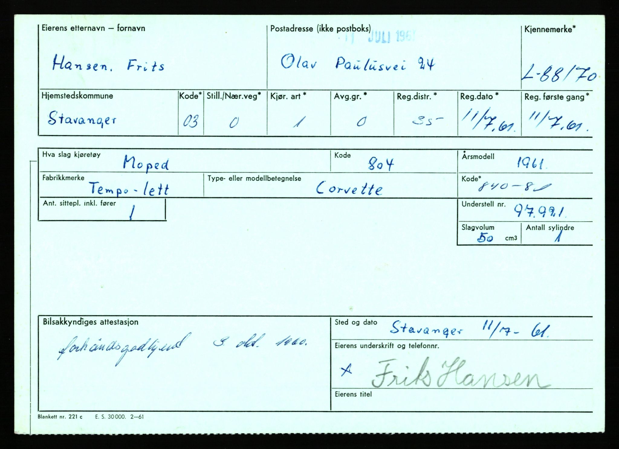 Stavanger trafikkstasjon, AV/SAST-A-101942/0/F/L0074: L-86500 - L-88799, 1930-1971, p. 1684