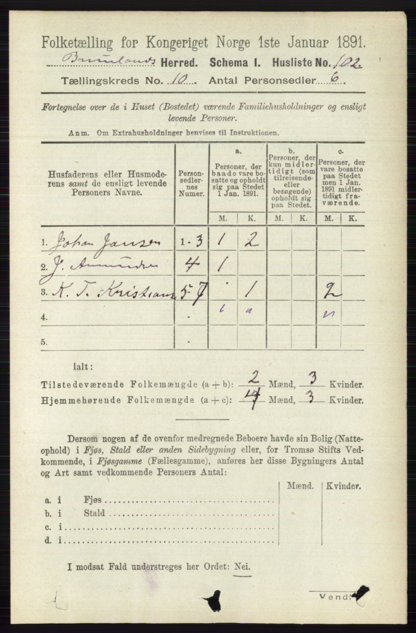 RA, 1891 census for 0726 Brunlanes, 1891, p. 4789