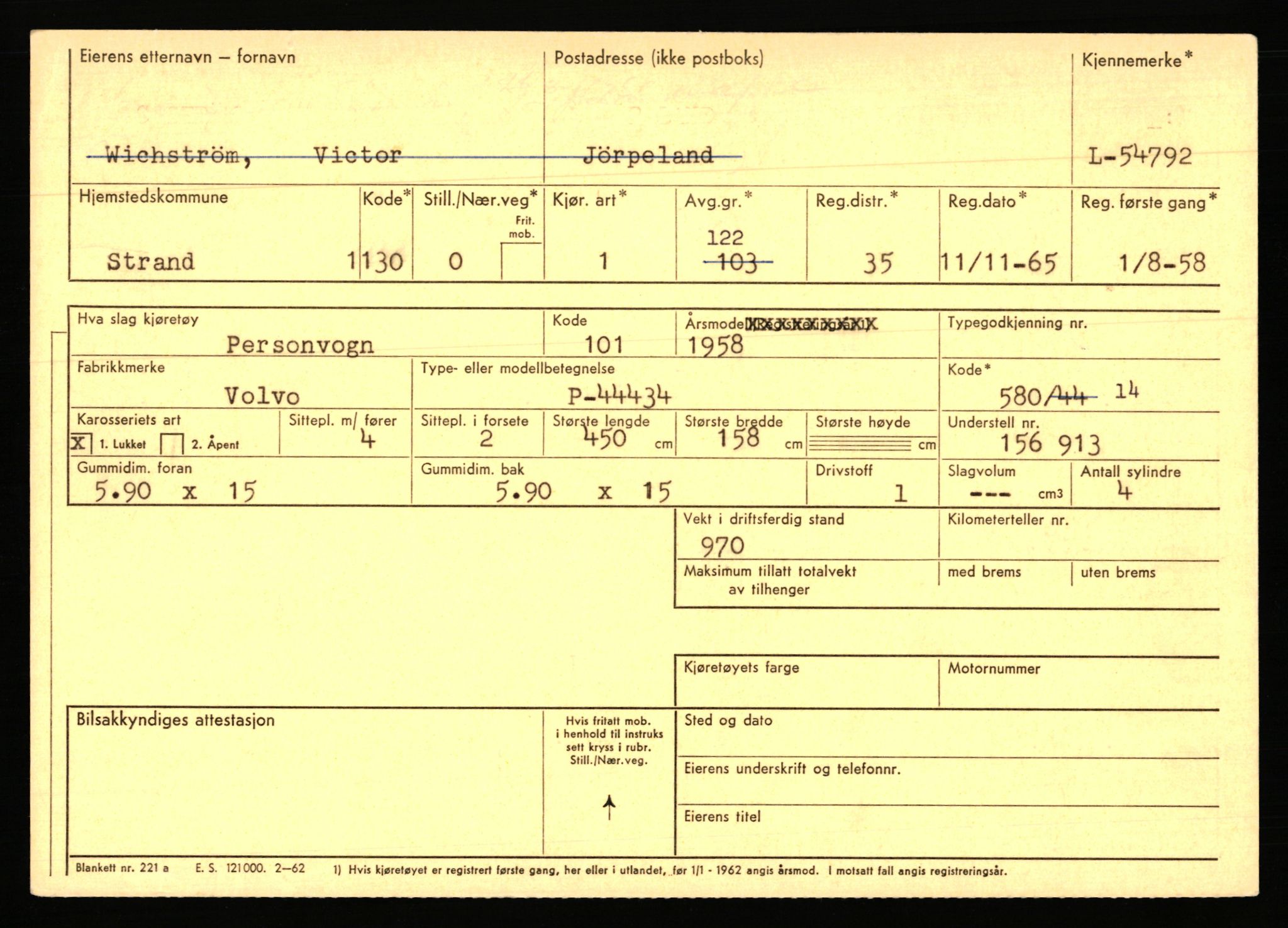 Stavanger trafikkstasjon, AV/SAST-A-101942/0/F/L0054: L-54200 - L-55699, 1930-1971, p. 1225