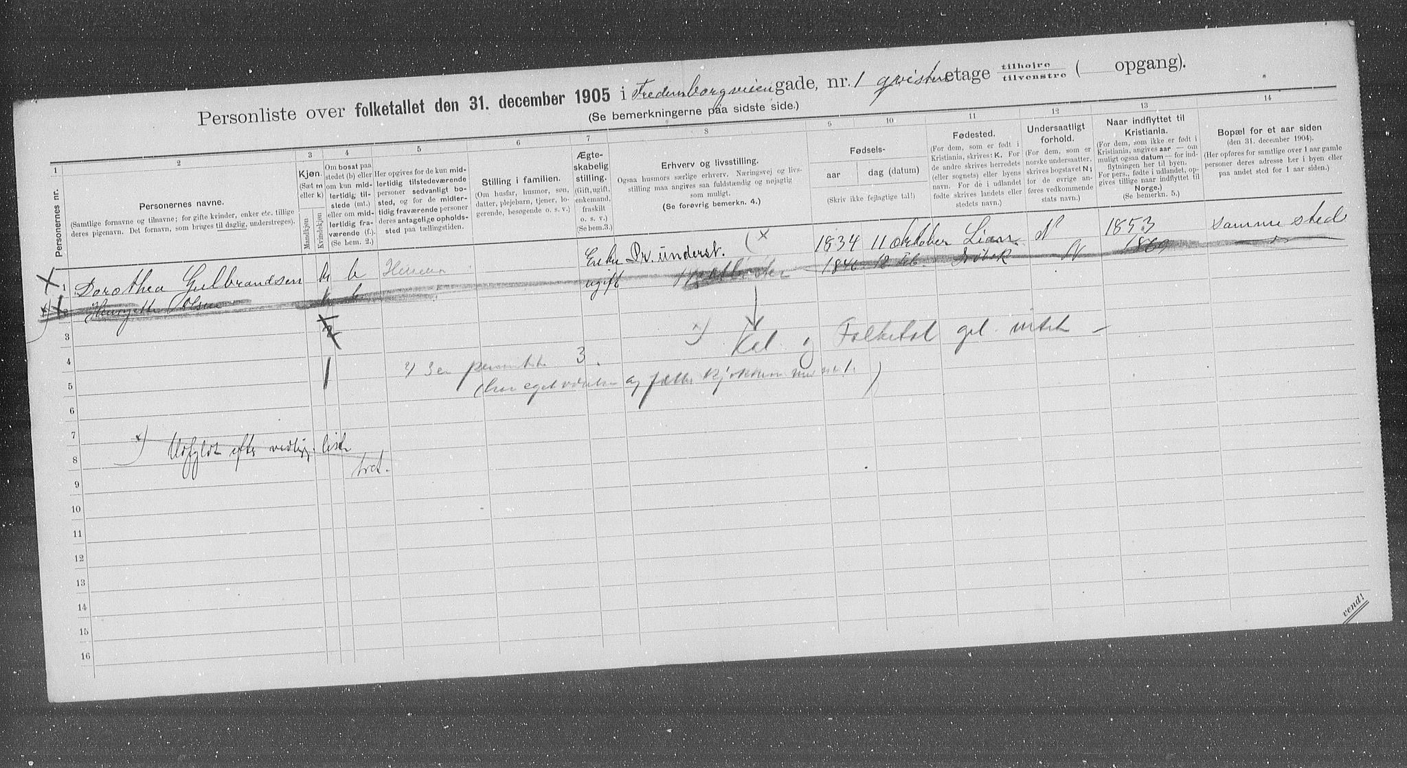 OBA, Municipal Census 1905 for Kristiania, 1905, p. 13202