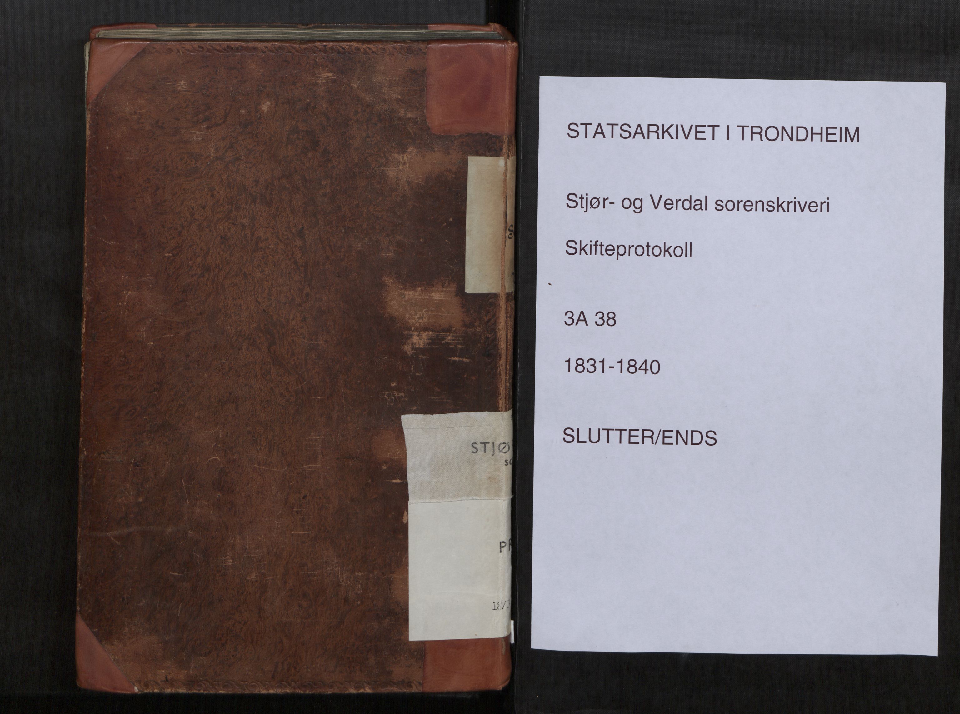Stjør- og Verdal sorenskriveri, SAT/A-4167/1/3/3A/L0038: Skifteprotokoll 33, 1831-1840