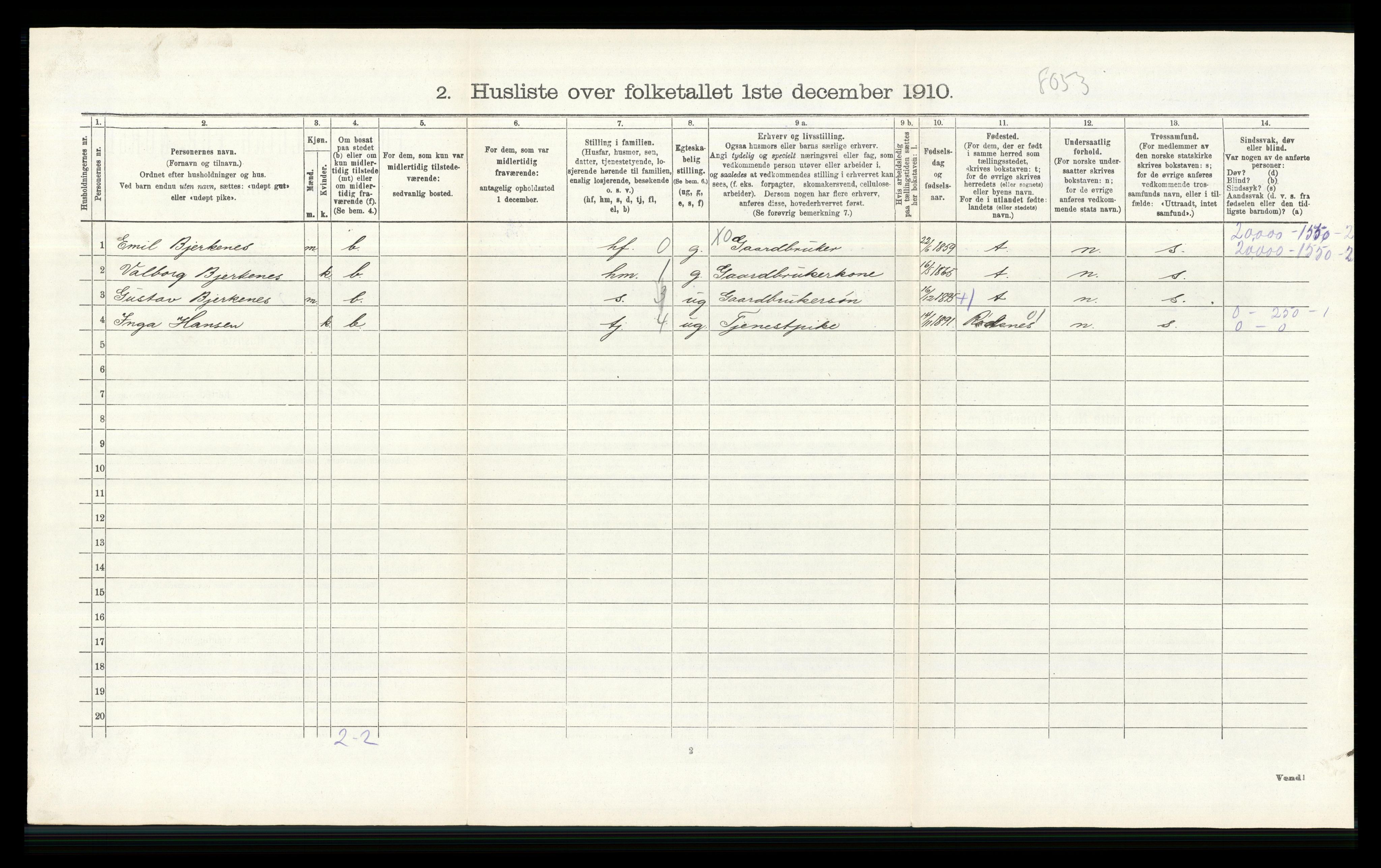 RA, 1910 census for Høland, 1910, p. 1446