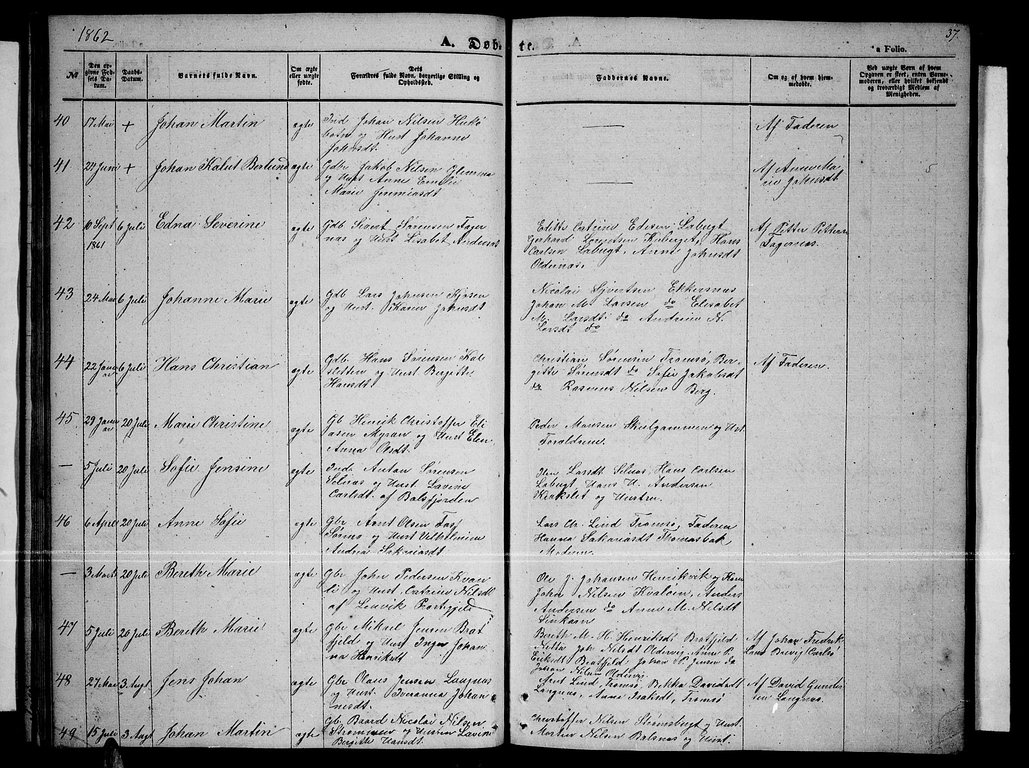 Tromsøysund sokneprestkontor, AV/SATØ-S-1304/G/Gb/L0001klokker: Parish register (copy) no. 1, 1857-1869, p. 37