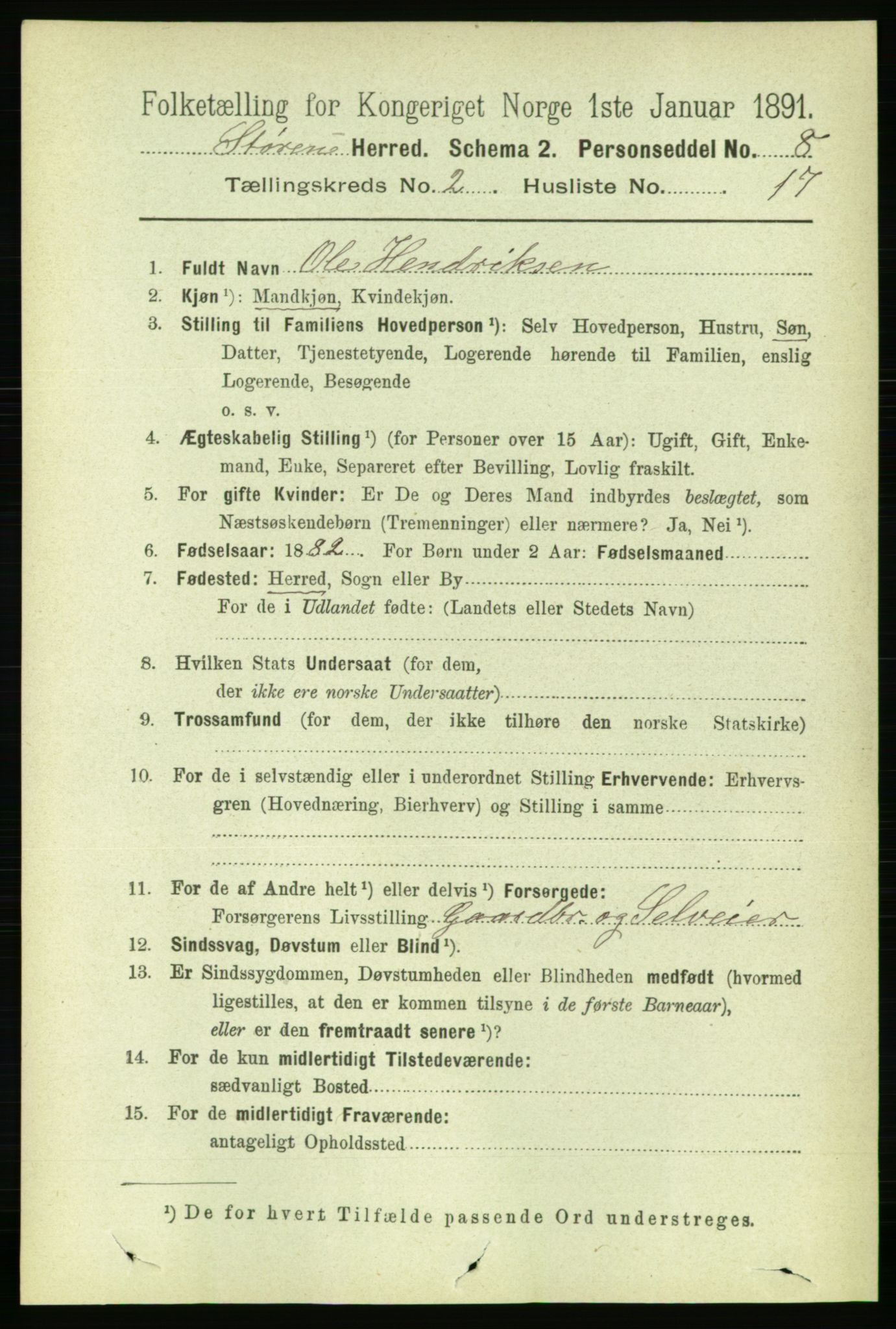 RA, 1891 census for 1648 Støren, 1891, p. 517