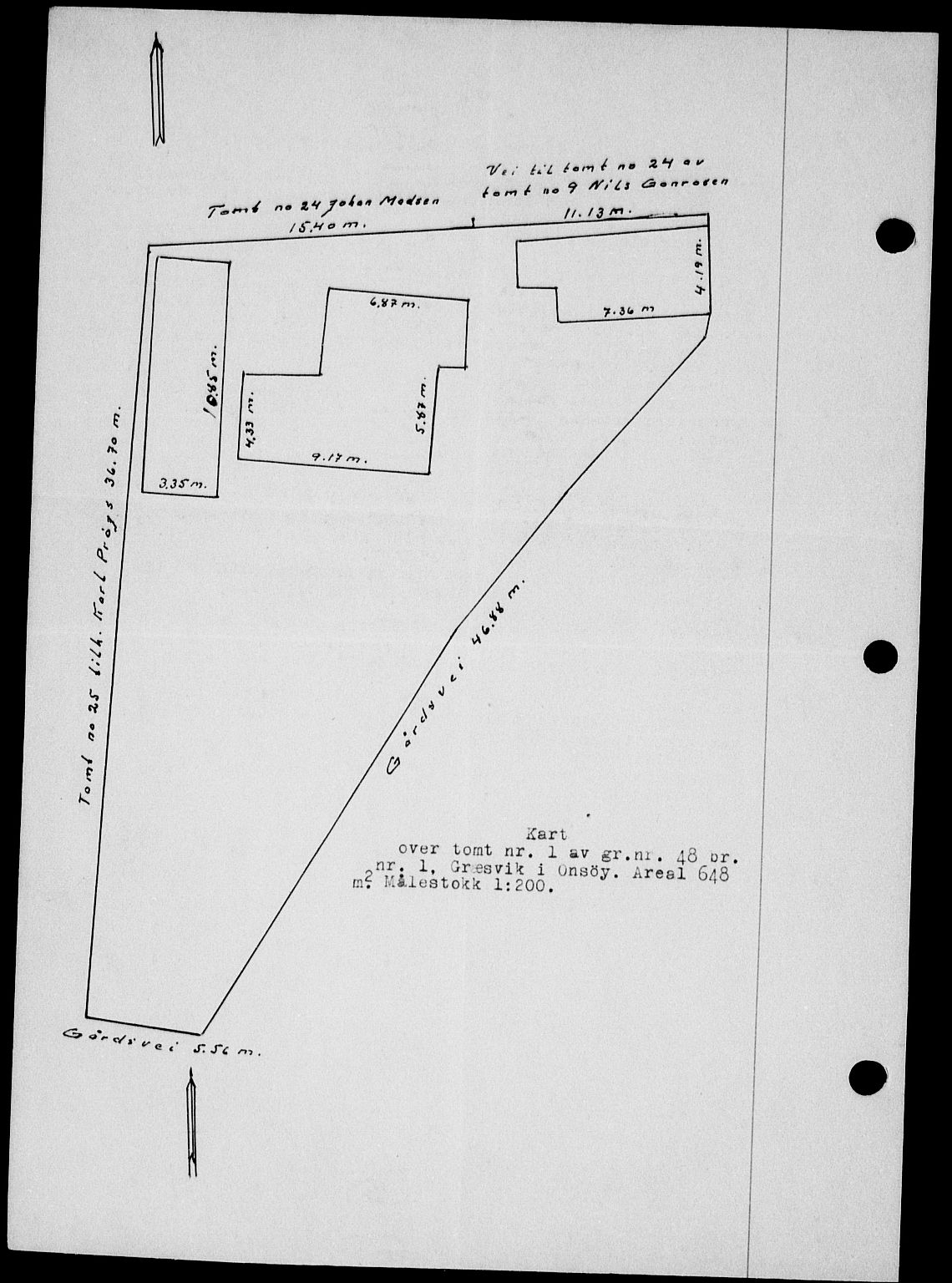 Onsøy sorenskriveri, SAO/A-10474/G/Ga/Gab/L0018: Mortgage book no. II A-18, 1946-1947, Diary no: : 3117/1946