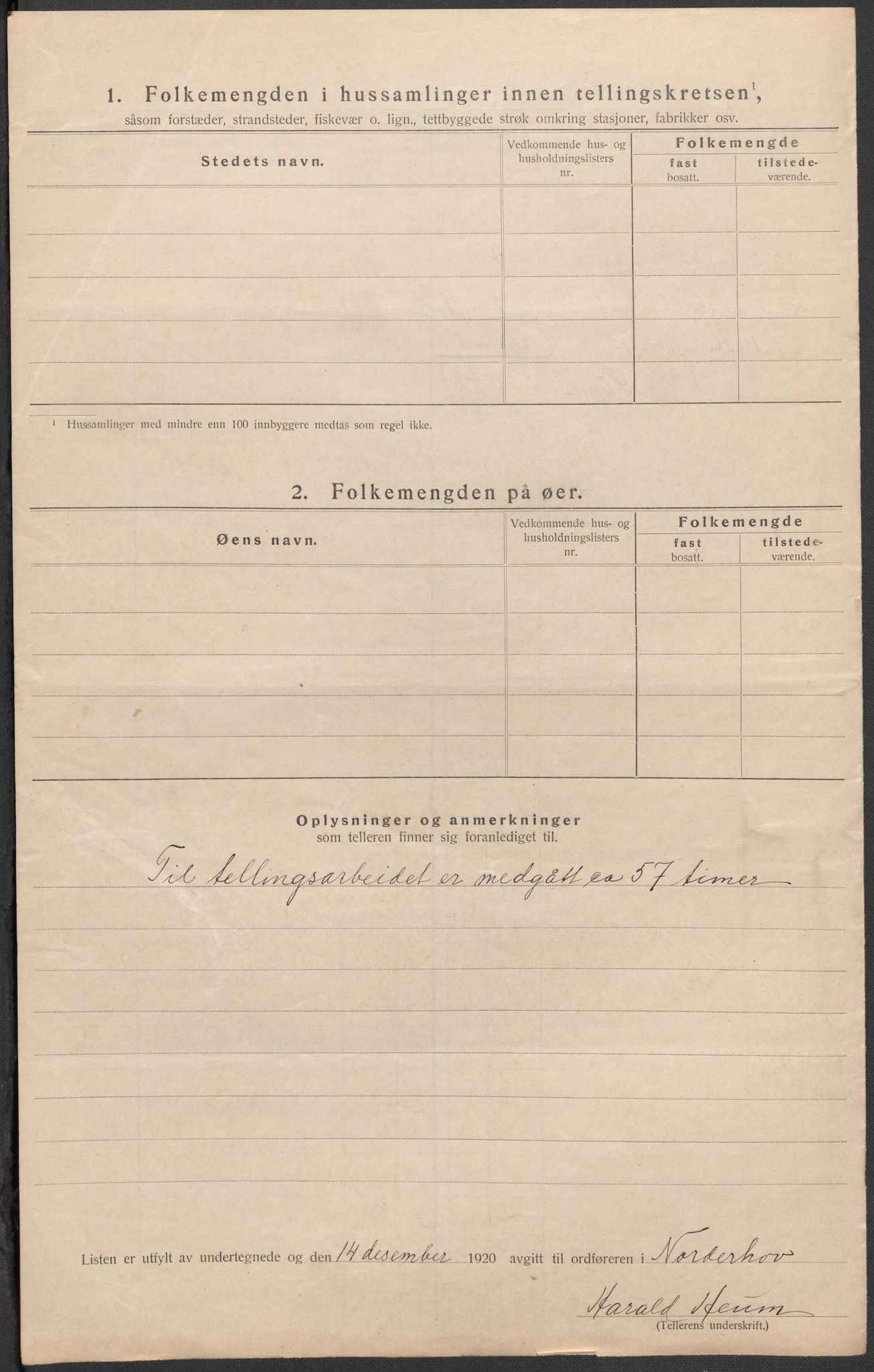 SAKO, 1920 census for Norderhov, 1920, p. 26