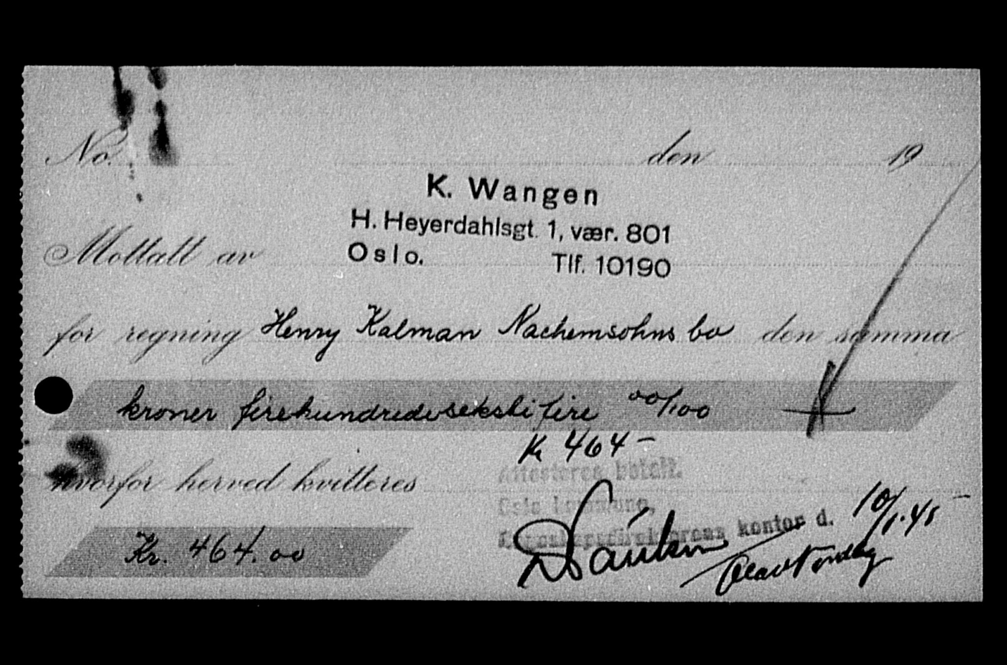 Justisdepartementet, Tilbakeføringskontoret for inndratte formuer, AV/RA-S-1564/H/Hc/Hcc/L0967: --, 1945-1947, p. 19