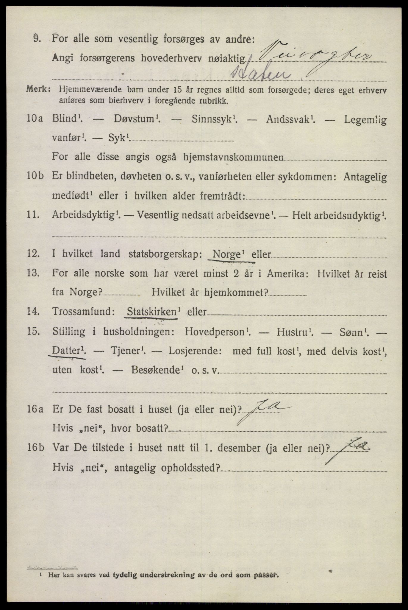 SAKO, 1920 census for Holla, 1920, p. 8454