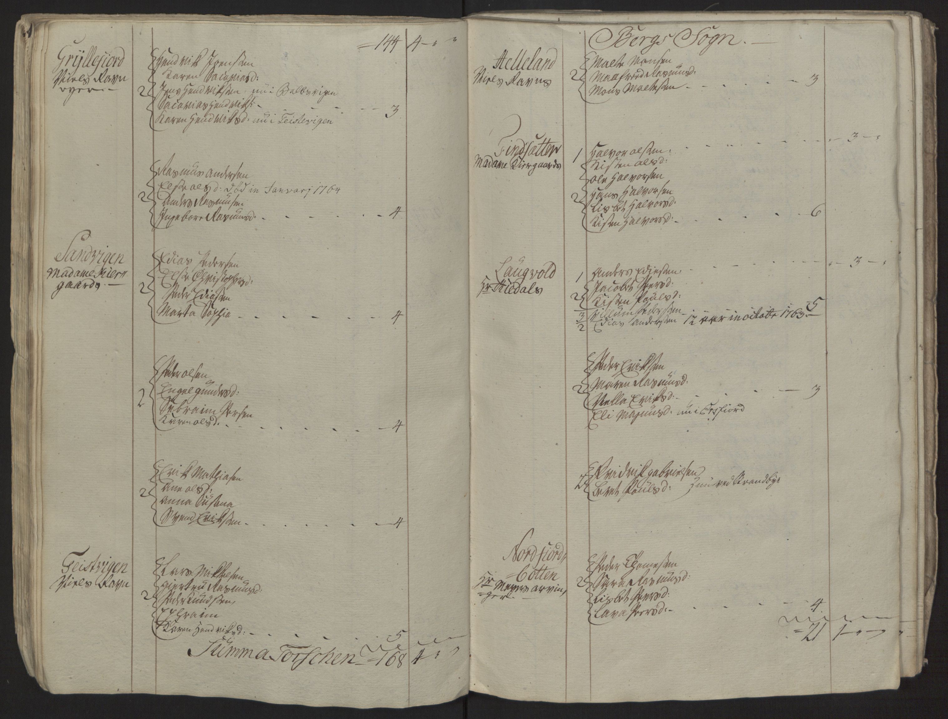 Rentekammeret inntil 1814, Reviderte regnskaper, Fogderegnskap, RA/EA-4092/R68/L4845: Ekstraskatten Senja og Troms, 1762-1765, p. 268