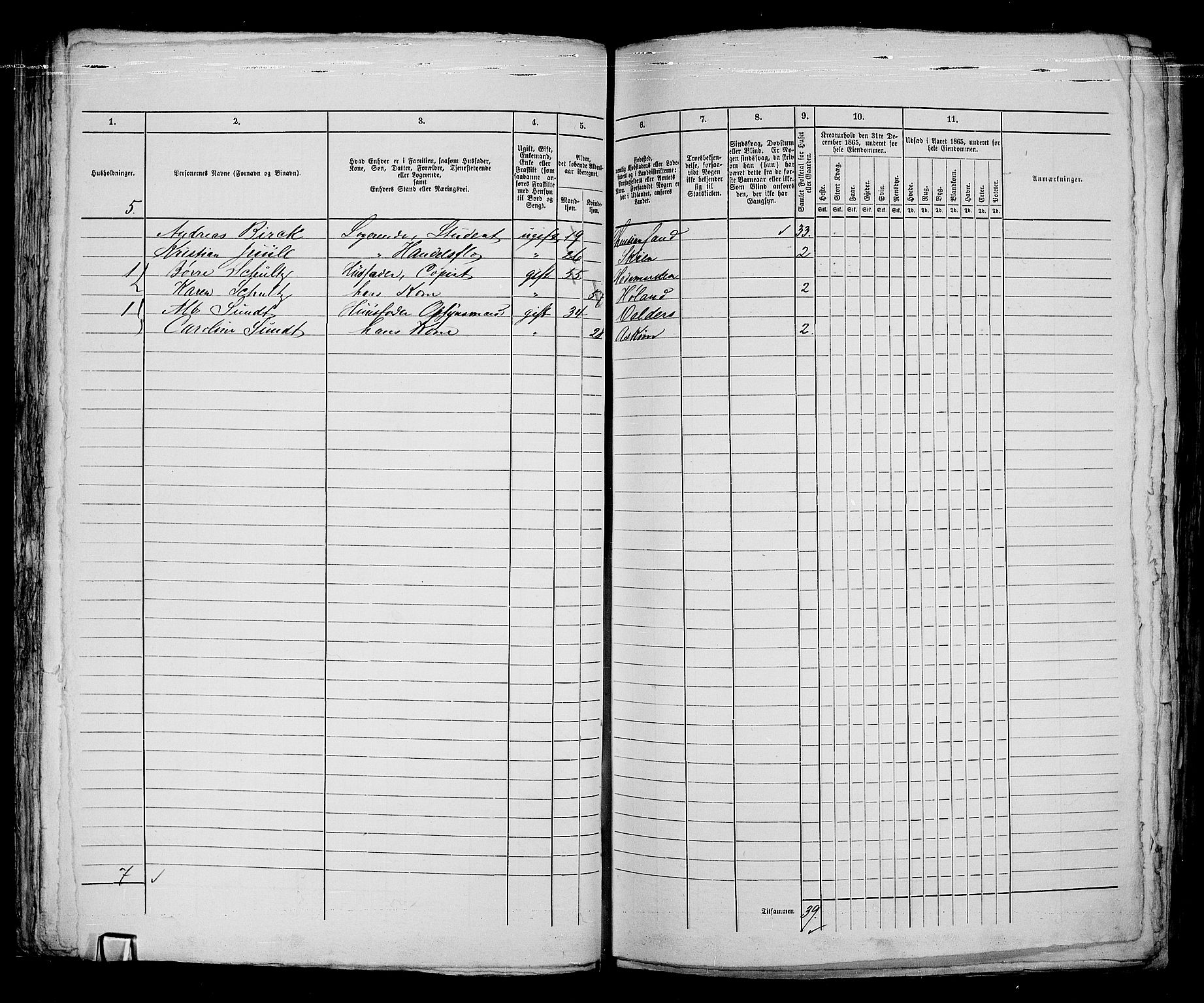 RA, 1865 census for Kristiania, 1865, p. 1769