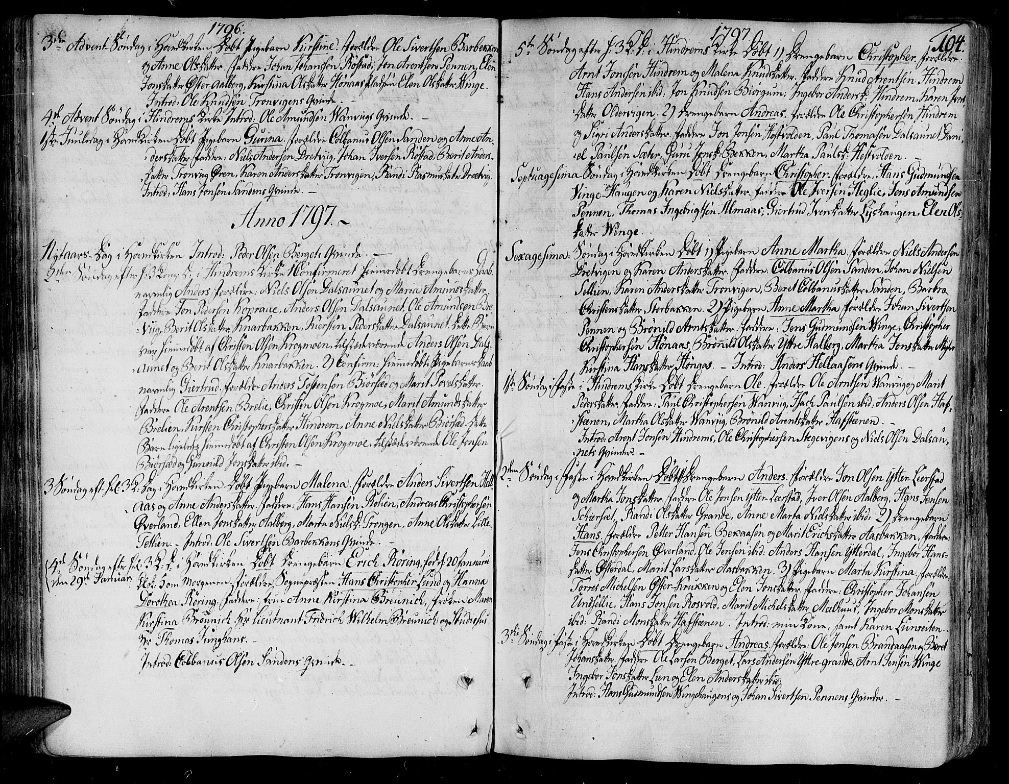 Ministerialprotokoller, klokkerbøker og fødselsregistre - Nord-Trøndelag, SAT/A-1458/701/L0004: Parish register (official) no. 701A04, 1783-1816, p. 104