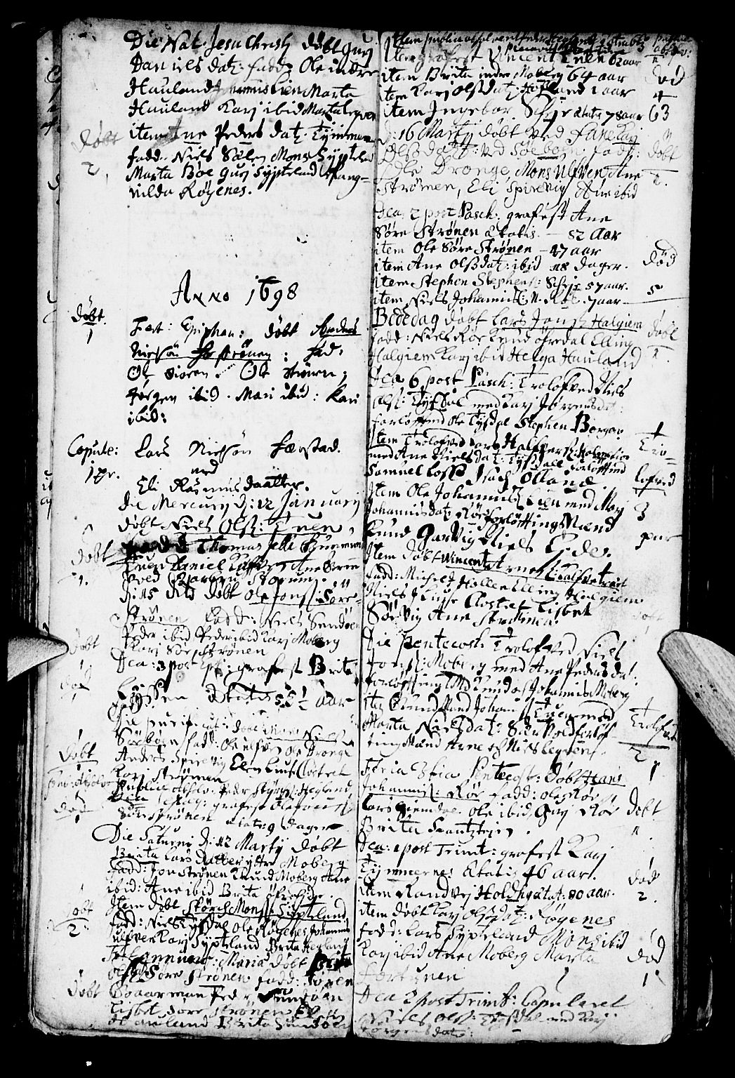 Os sokneprestembete, SAB/A-99929: Parish register (official) no. A 1, 1669-1722, p. 63