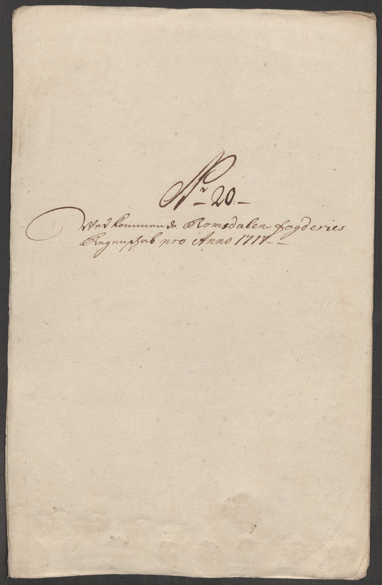 Rentekammeret inntil 1814, Reviderte regnskaper, Fogderegnskap, AV/RA-EA-4092/R55/L3664: Fogderegnskap Romsdal, 1717, p. 164