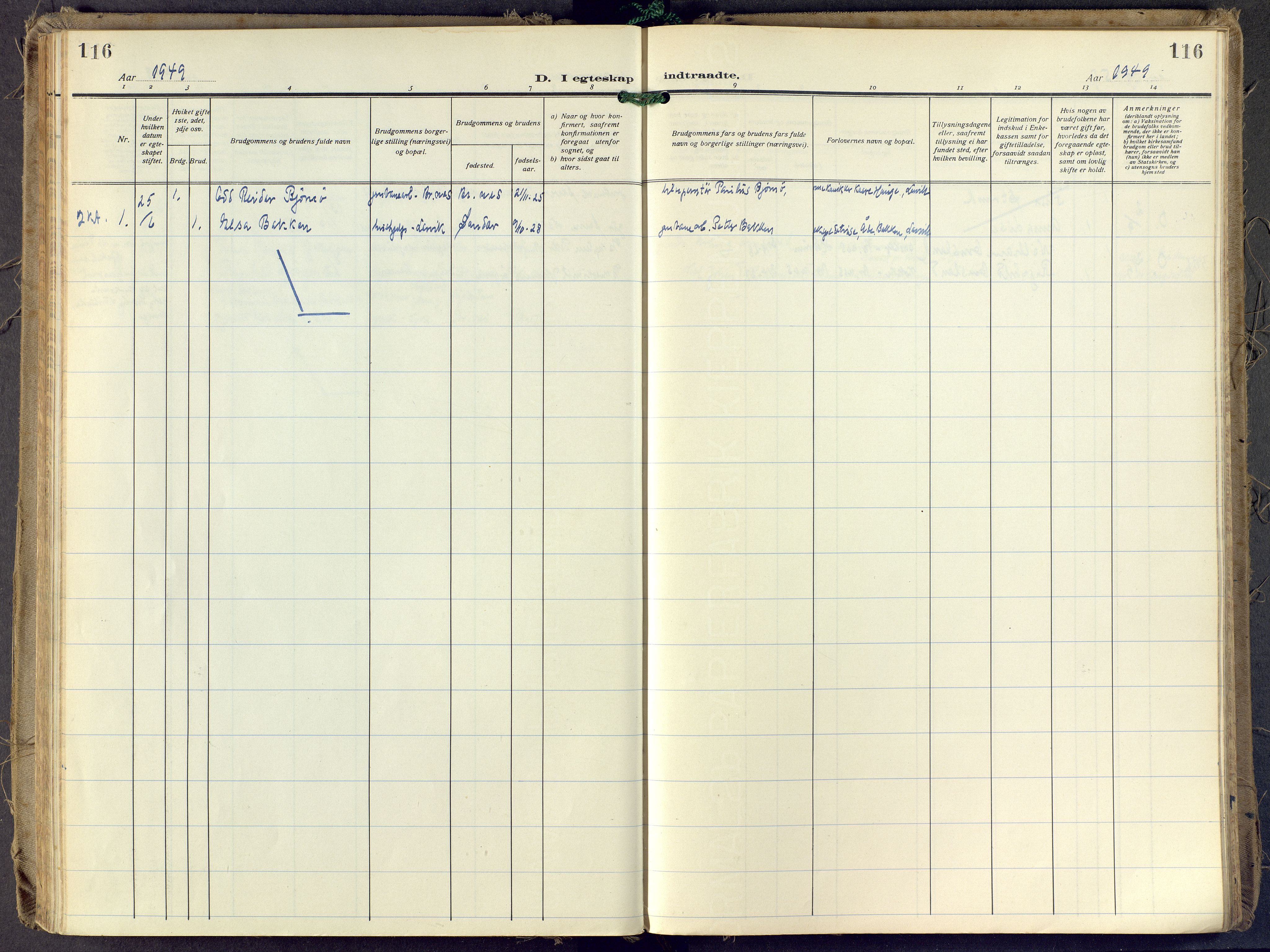 Brunlanes kirkebøker, AV/SAKO-A-342/F/Fd/L0002: Parish register (official) no. IV 2, 1918-1958, p. 116