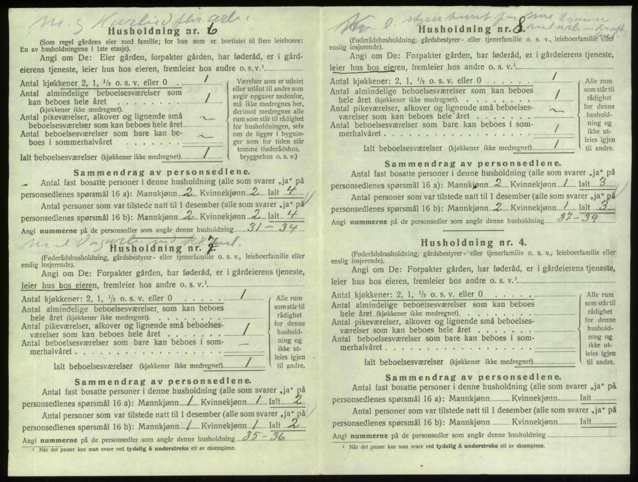 SAO, 1920 census for Skjeberg, 1920, p. 2006