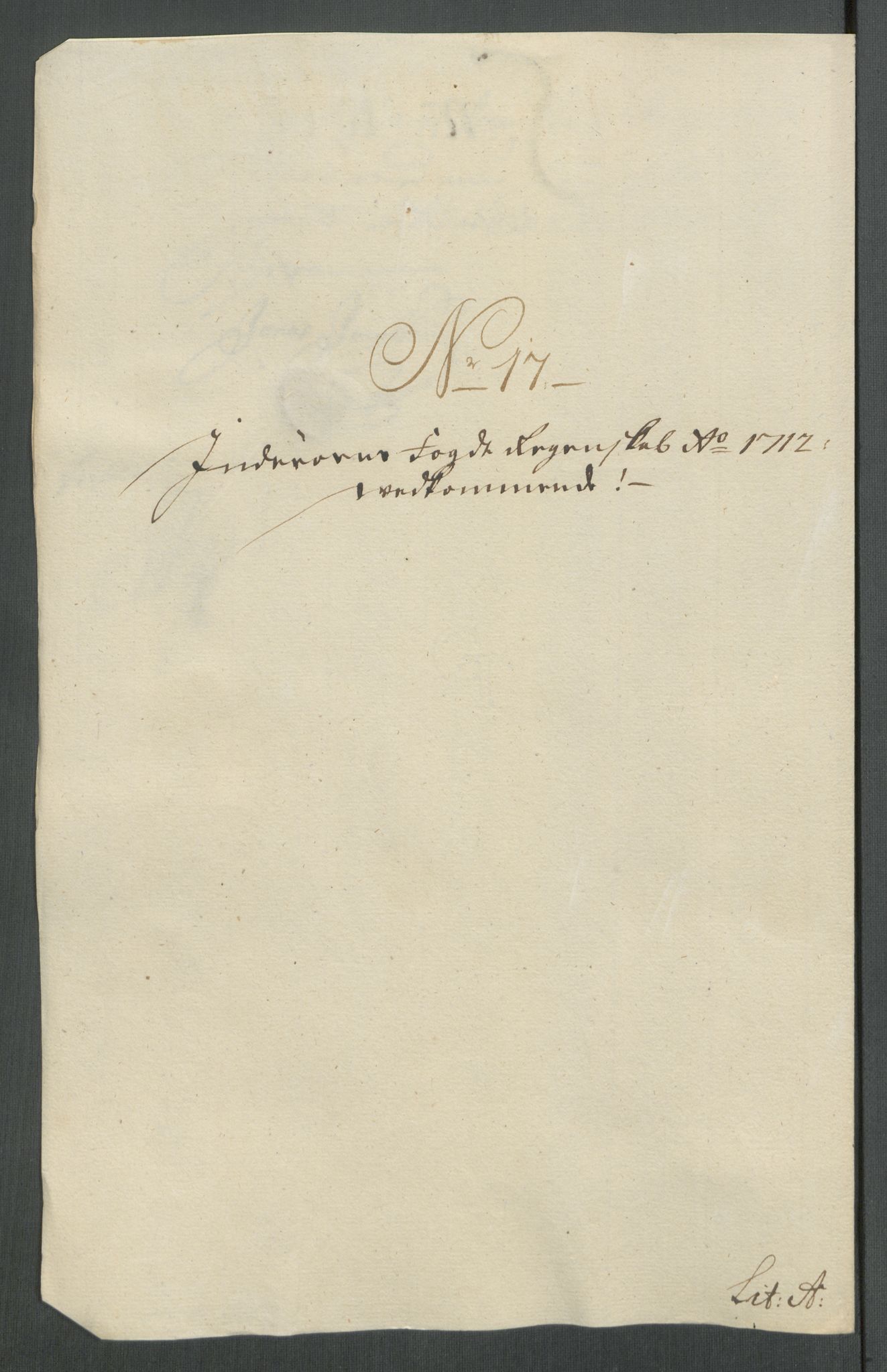 Rentekammeret inntil 1814, Reviderte regnskaper, Fogderegnskap, RA/EA-4092/R63/L4320: Fogderegnskap Inderøy, 1712, p. 215