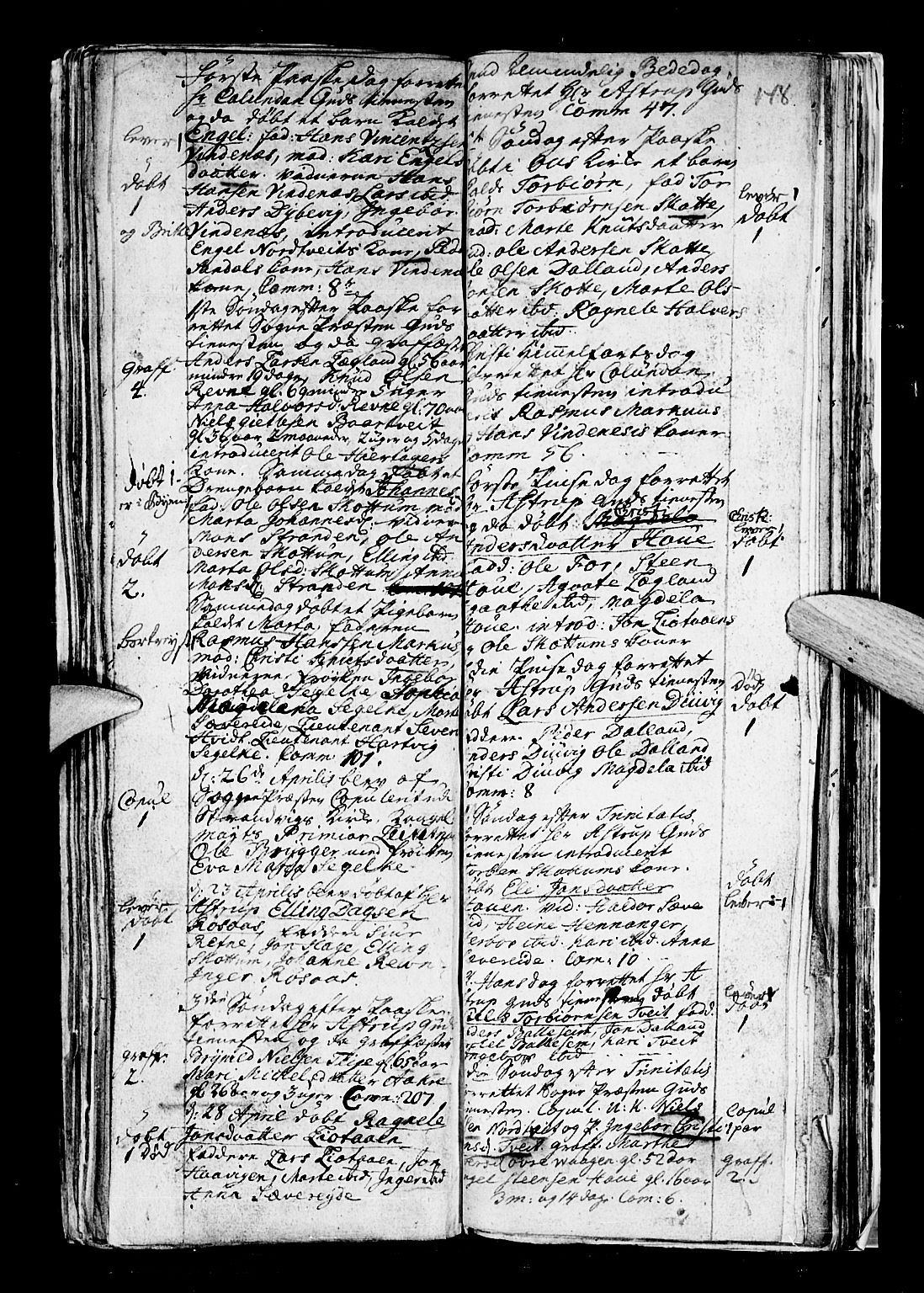 Os sokneprestembete, SAB/A-99929: Parish register (official) no. A 5, 1669-1760, p. 148