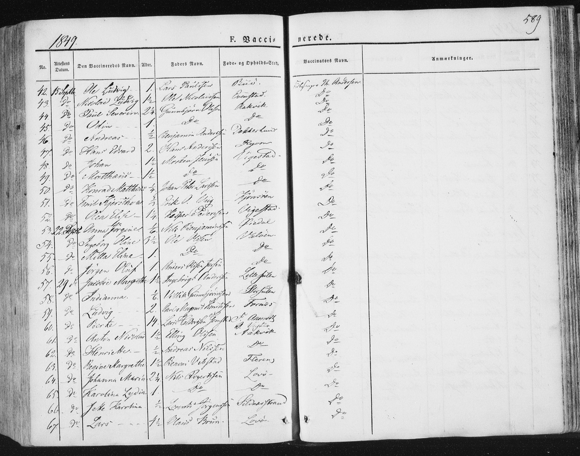 Ministerialprotokoller, klokkerbøker og fødselsregistre - Nord-Trøndelag, AV/SAT-A-1458/784/L0669: Parish register (official) no. 784A04, 1829-1859, p. 589