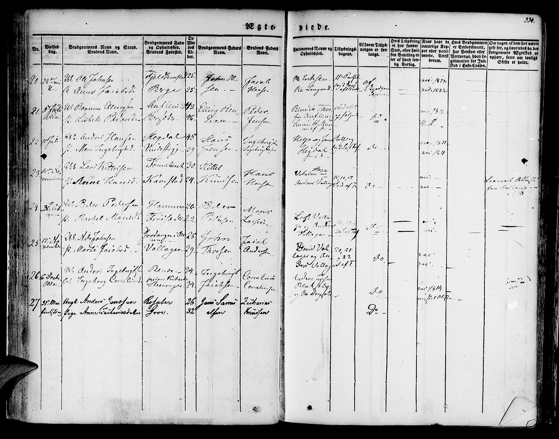Innvik sokneprestembete, SAB/A-80501: Parish register (official) no. A 4II, 1832-1846, p. 334