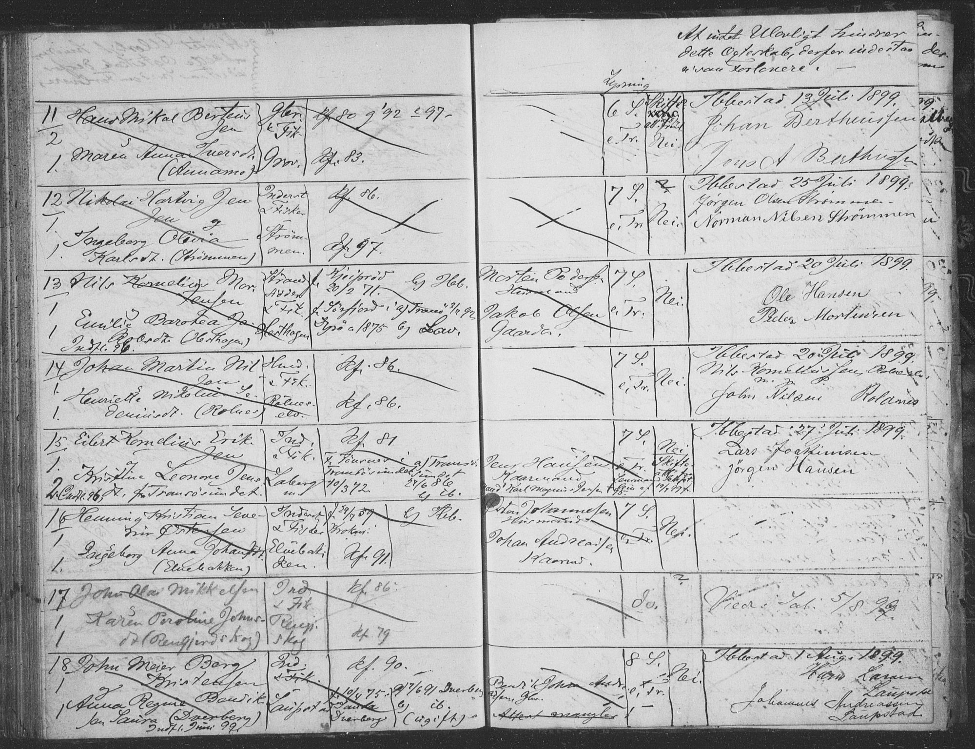 Ibestad sokneprestembete, AV/SATØ-S-0077/I/Ie/L0066: Banns register no. 66, 1888-1904