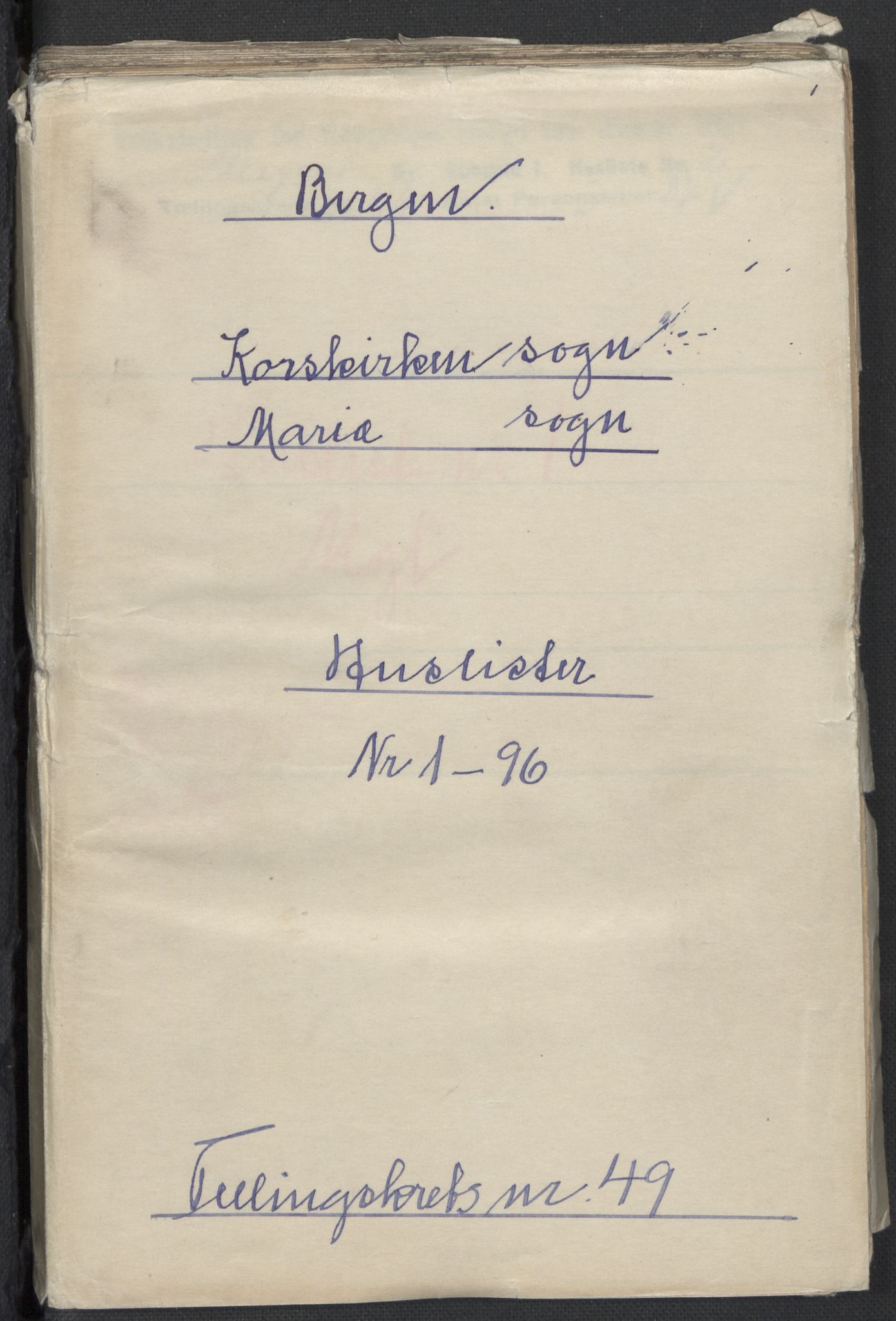 RA, 1891 Census for 1301 Bergen, 1891, p. 7961